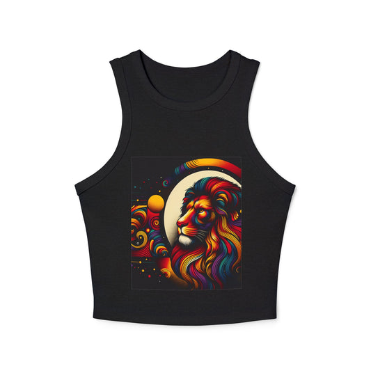 Leo Women's Micro Rib Racer Tank Top