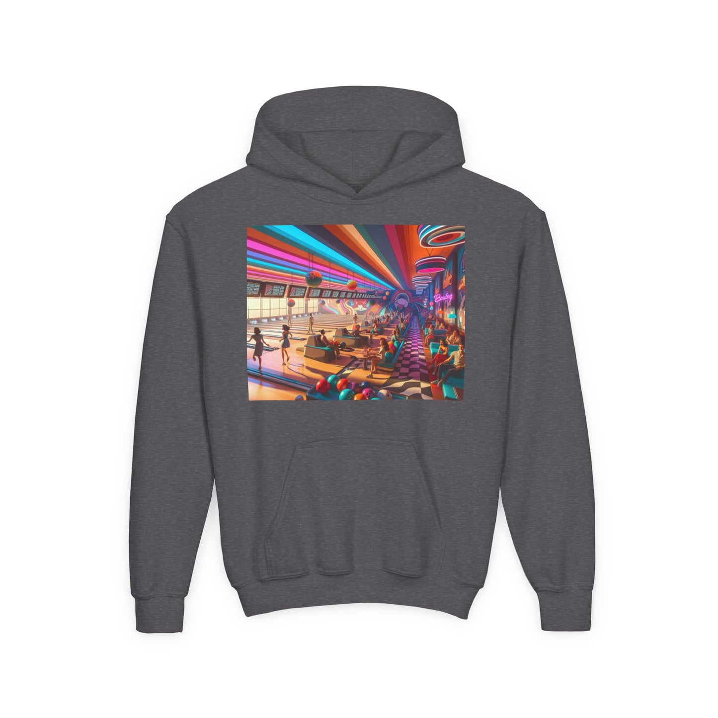 Bowling Youth Heavy Blend Hooded Sweatshirt
