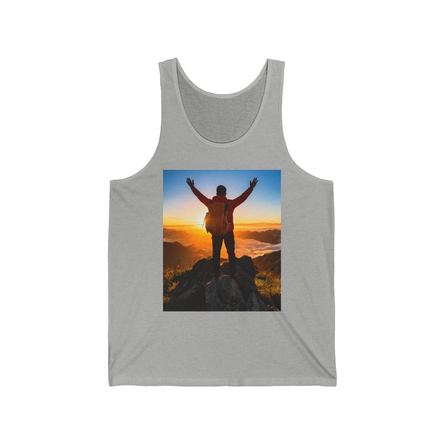 Hiking Unisex Jersey Tank Top - Perfect for Festivals & Casual Wear