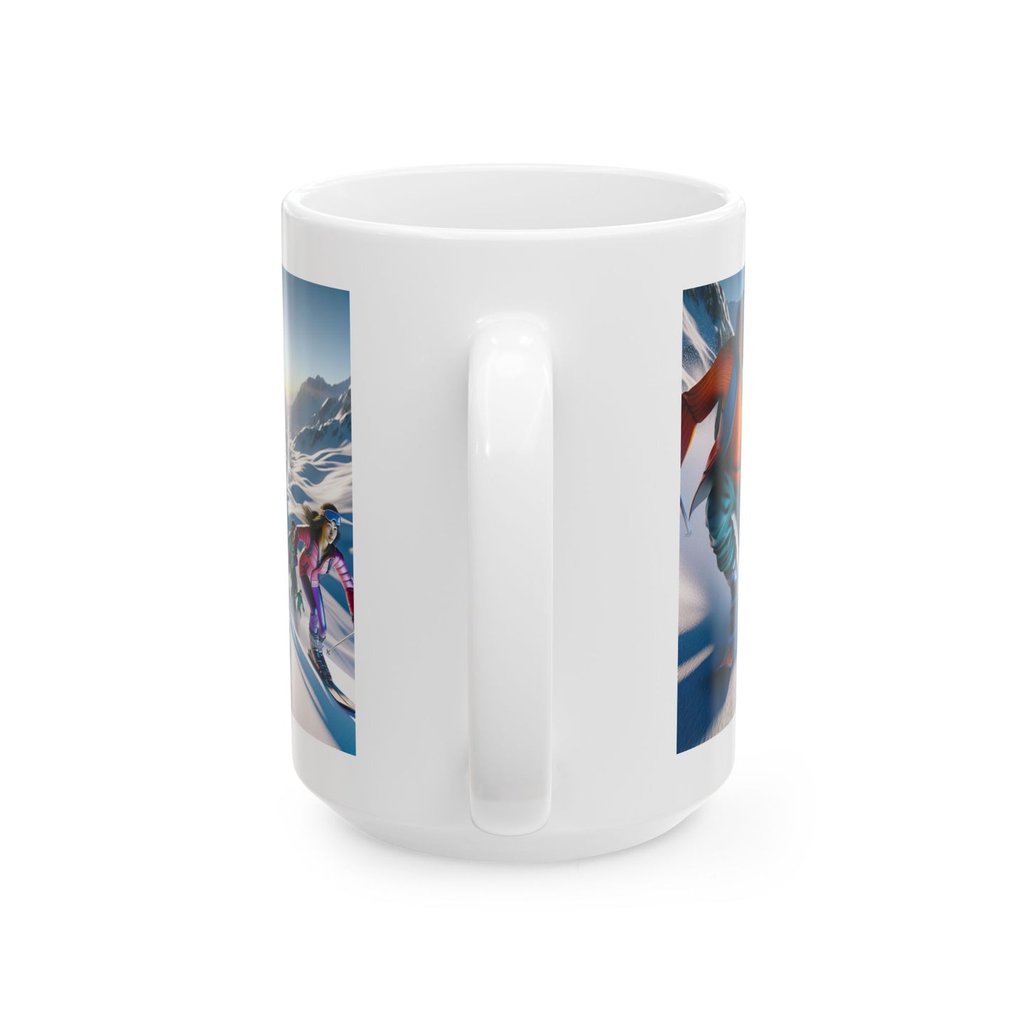 Skiing Ceramic Mug
