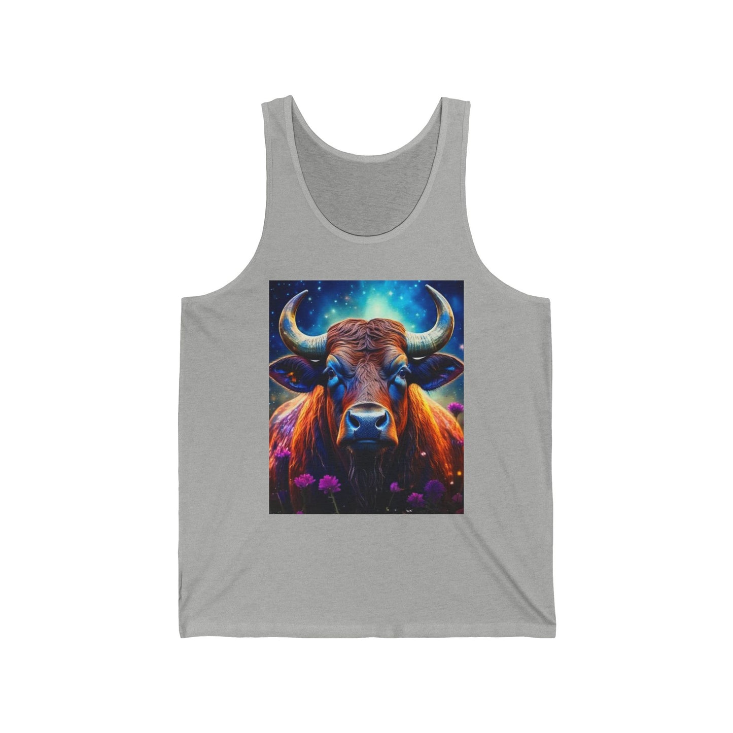 Taurus Unisex Jersey Tank Top - Perfect for Festivals & Casual Wear