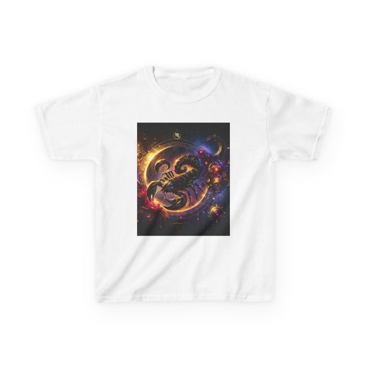 Scorpio  Horoscope Kids Tee - Cosmic Zodiac T-Shirt for Astrology Lovers, Birthday Gift, Everyday Wear, Reference Guide, Unique Design