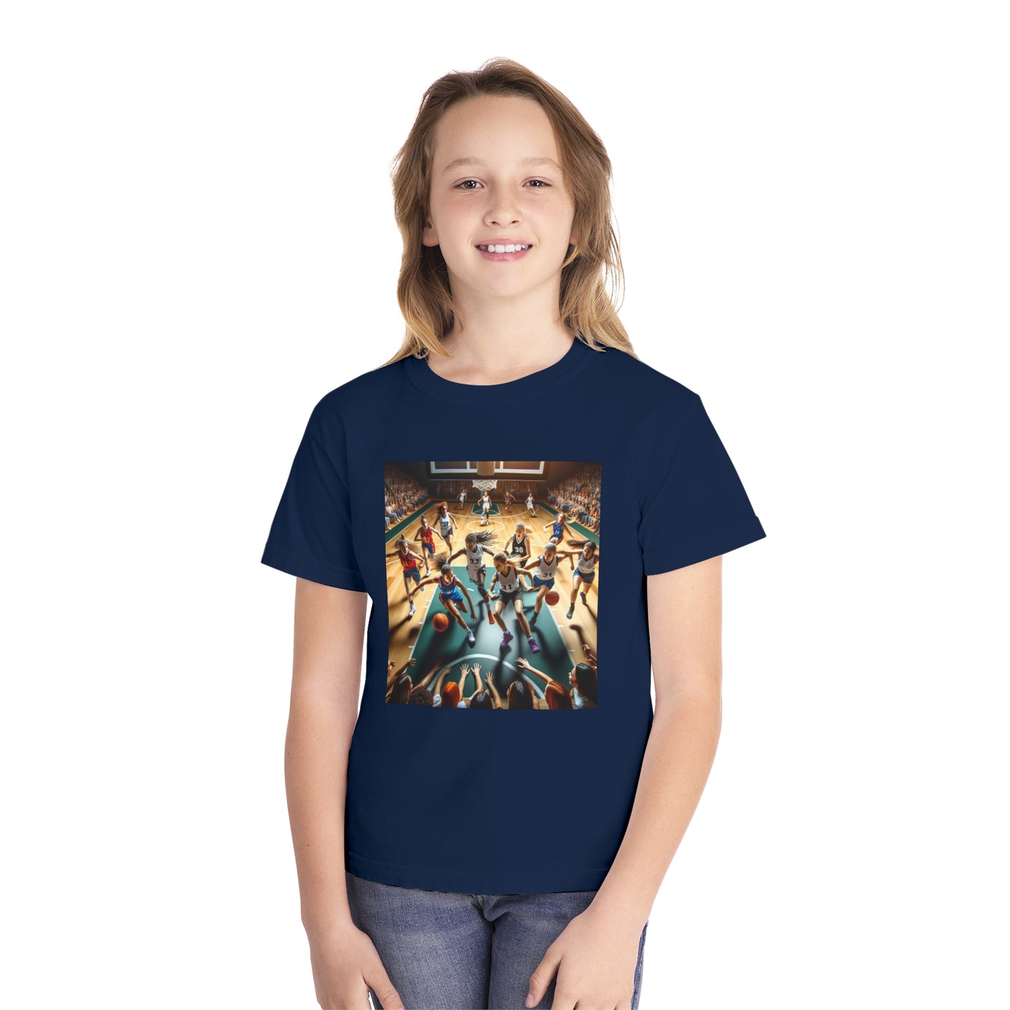 Basketball Youth Midweight Tee
