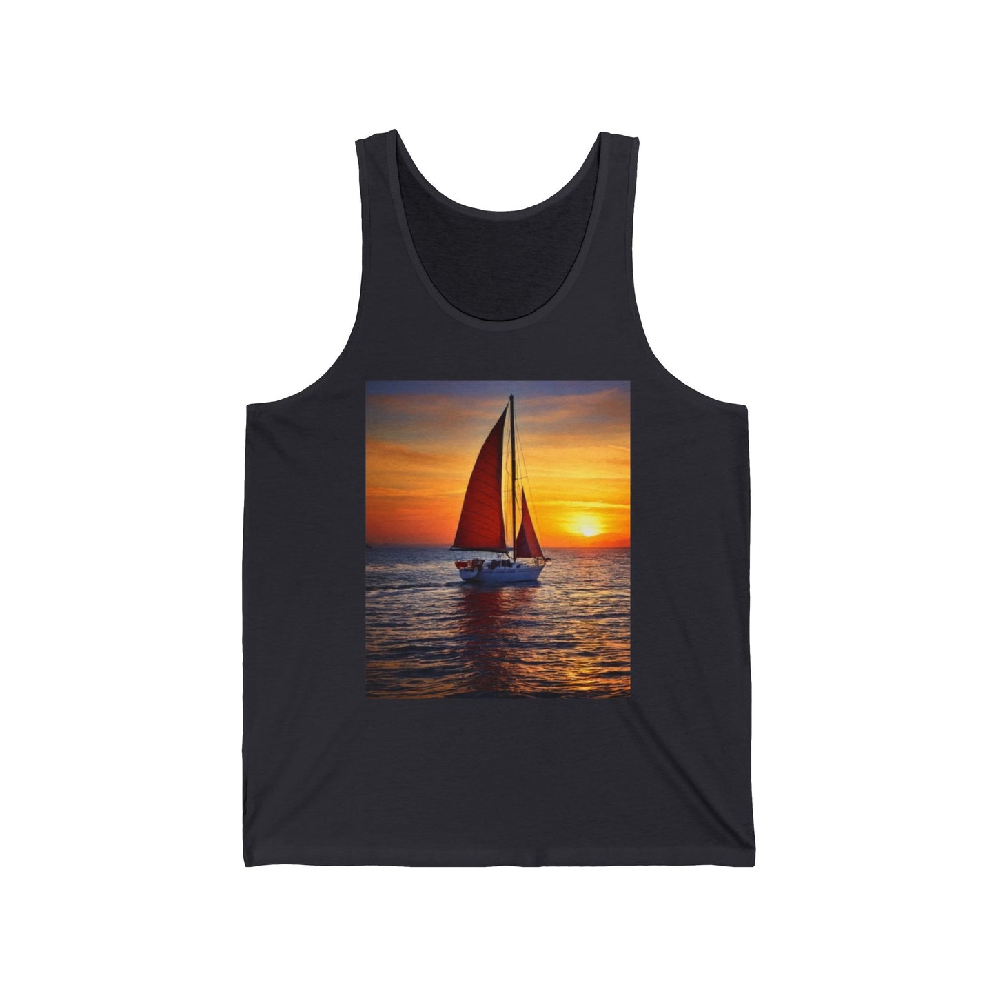 Sailing Unisex Jersey Tank Top - Perfect for Festivals & Casual Wear