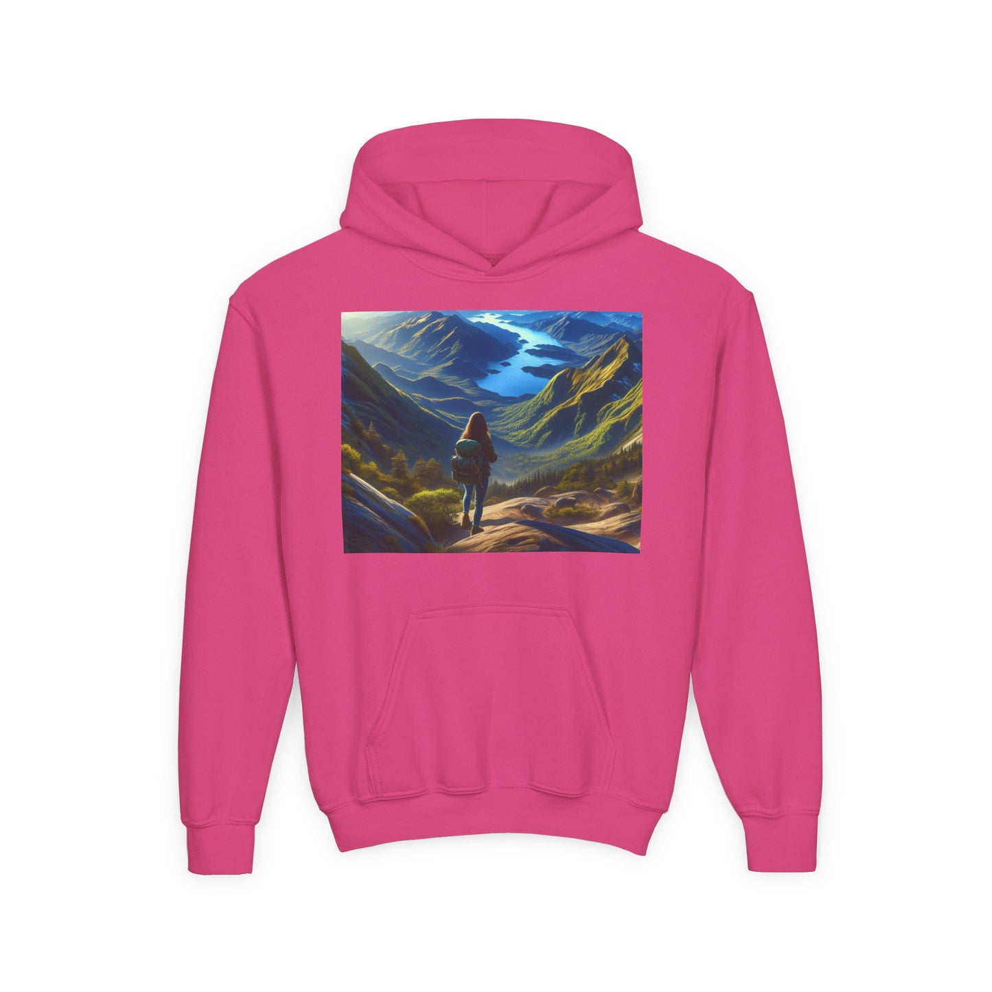 Hiking Youth Hoodie - Heavy Blend Sweatshirt