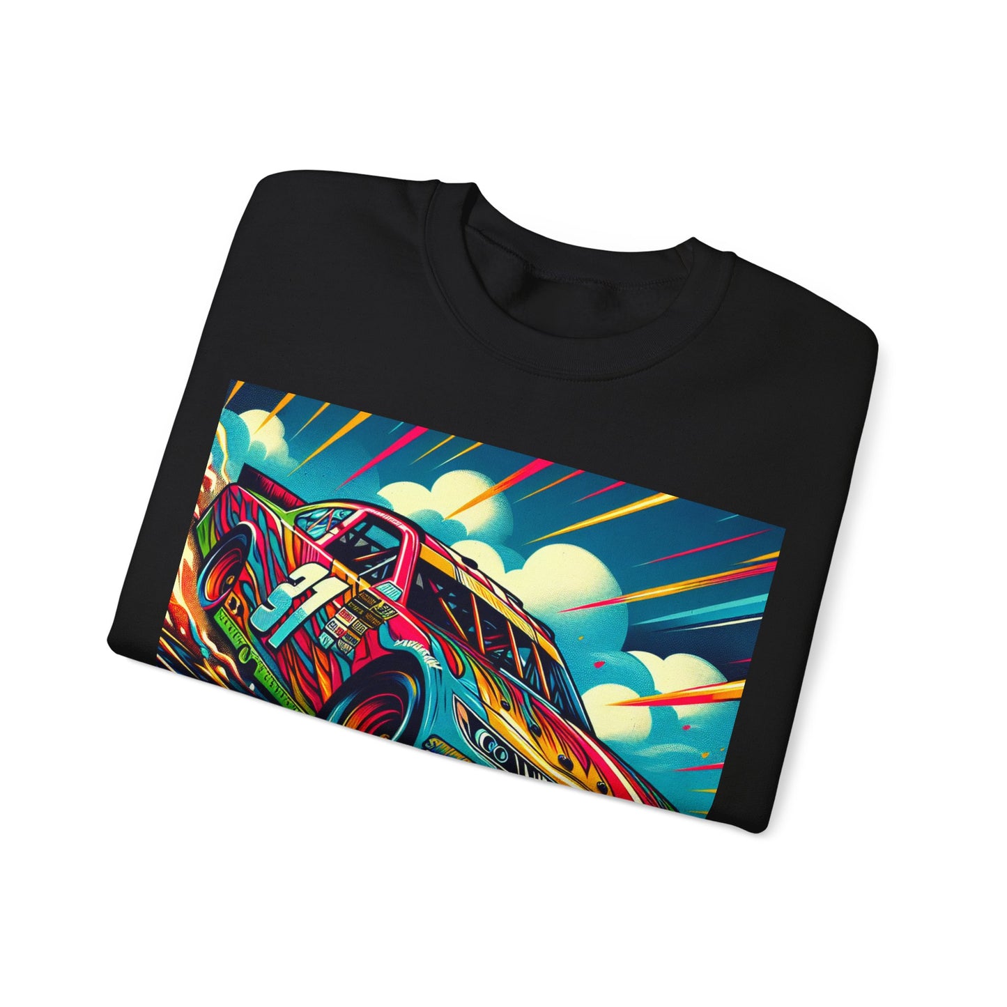 Race Car Crewneck Sweatshirt | Racing Apparel, Unisex Sweatshirt, Nascar Gift, Motorsports Clothing, Car Enthusiasts Sweatshirt