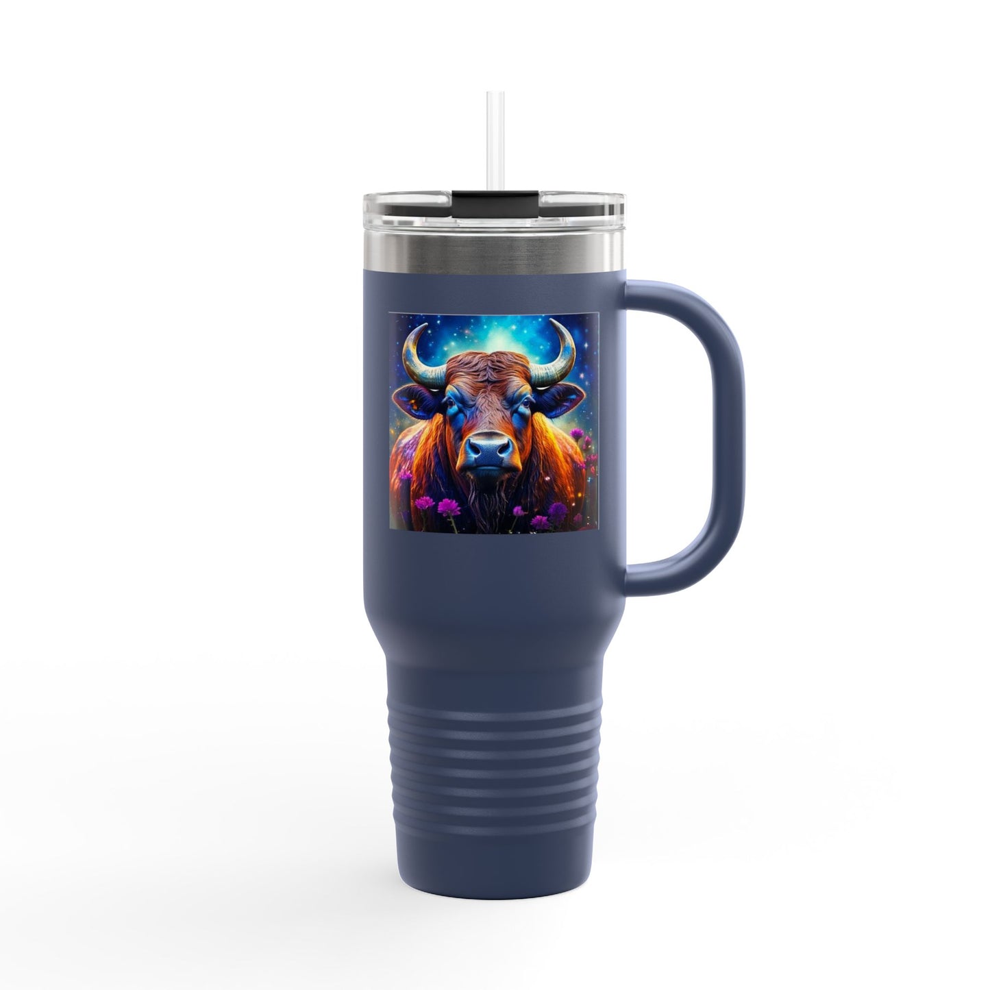 Taurus Insulated Travel Mug, 40oz, Perfect for Zodiac Fans, Coffee, Tea, Water