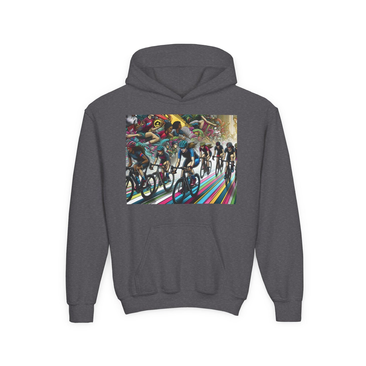 Cycling Youth Hoodie - Heavy Blend Sweatshirt