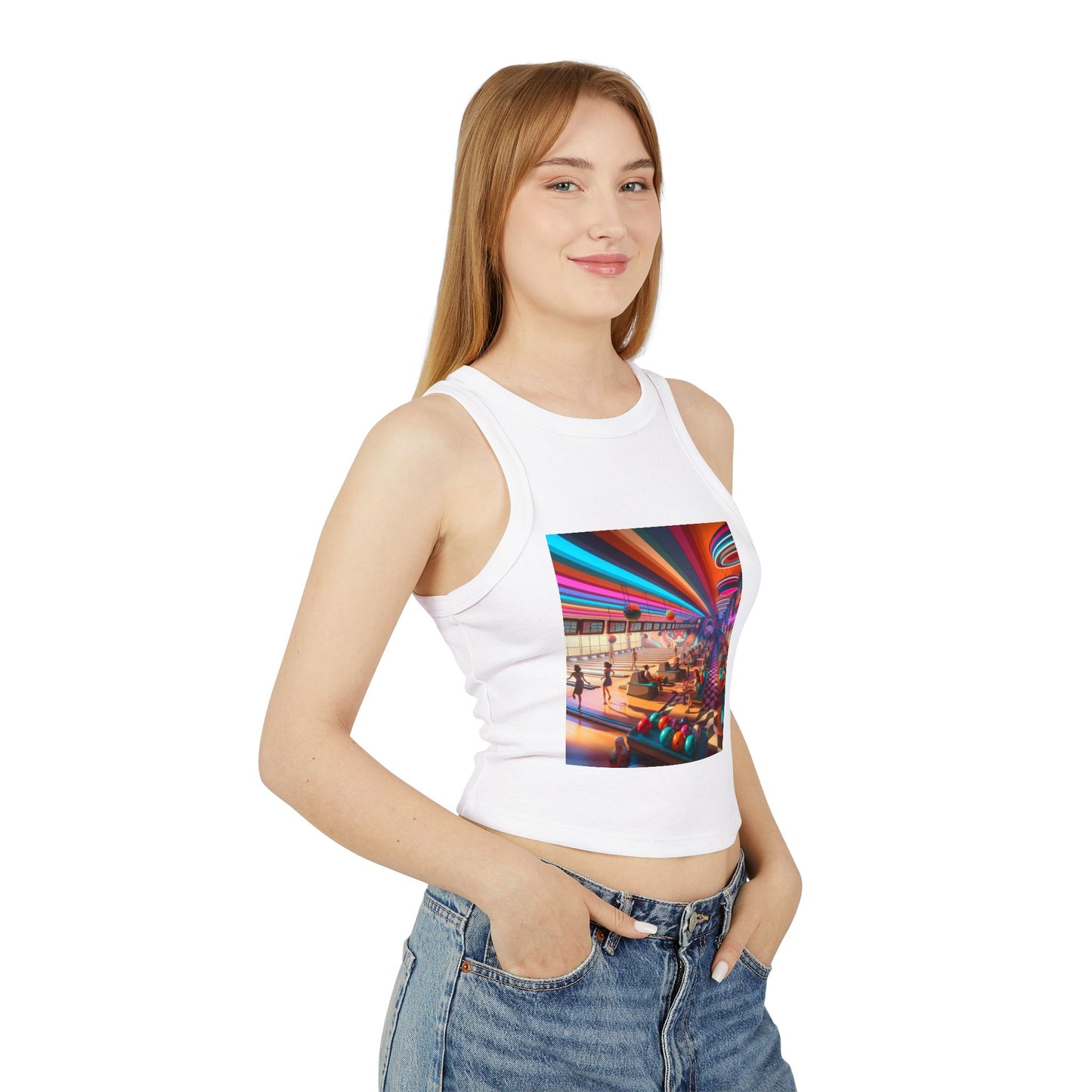Bowling Women's Micro Rib Racer Tank Top