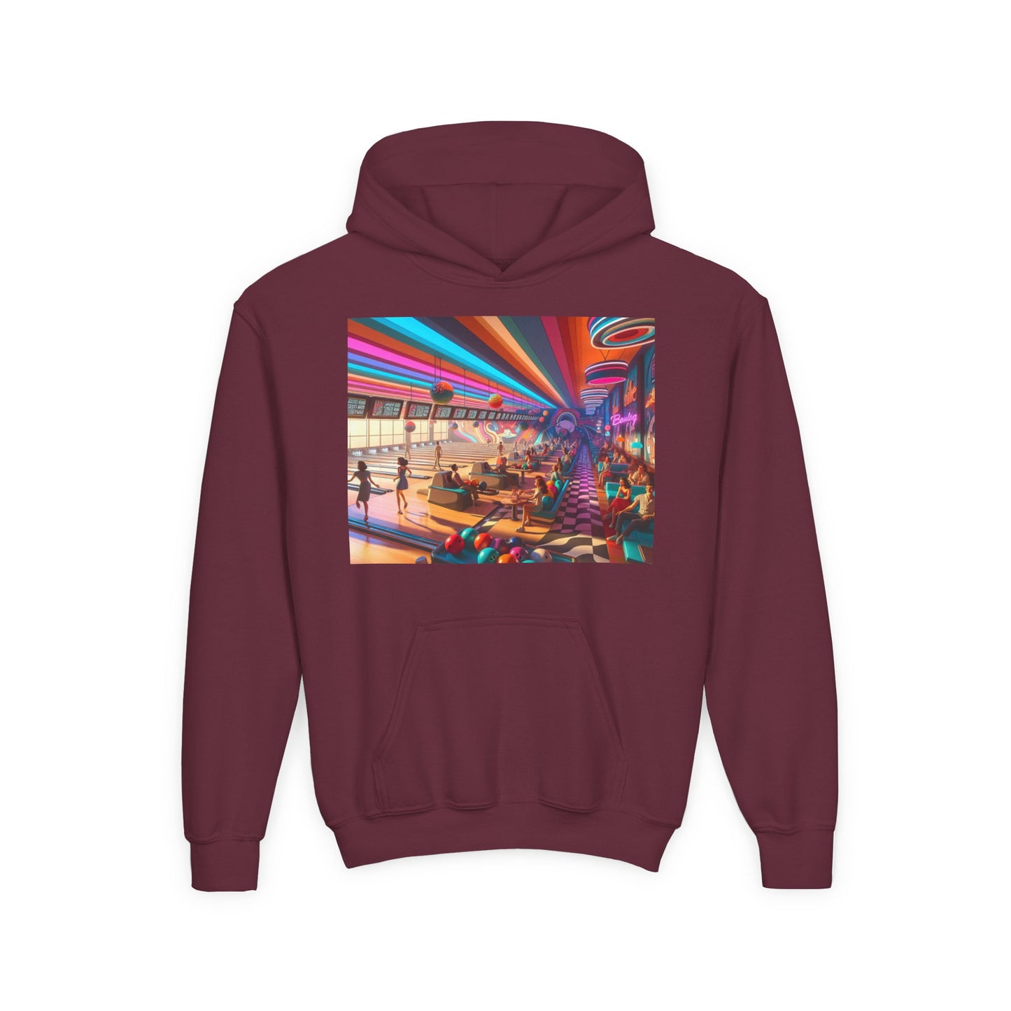 Bowling Youth Heavy Blend Hooded Sweatshirt
