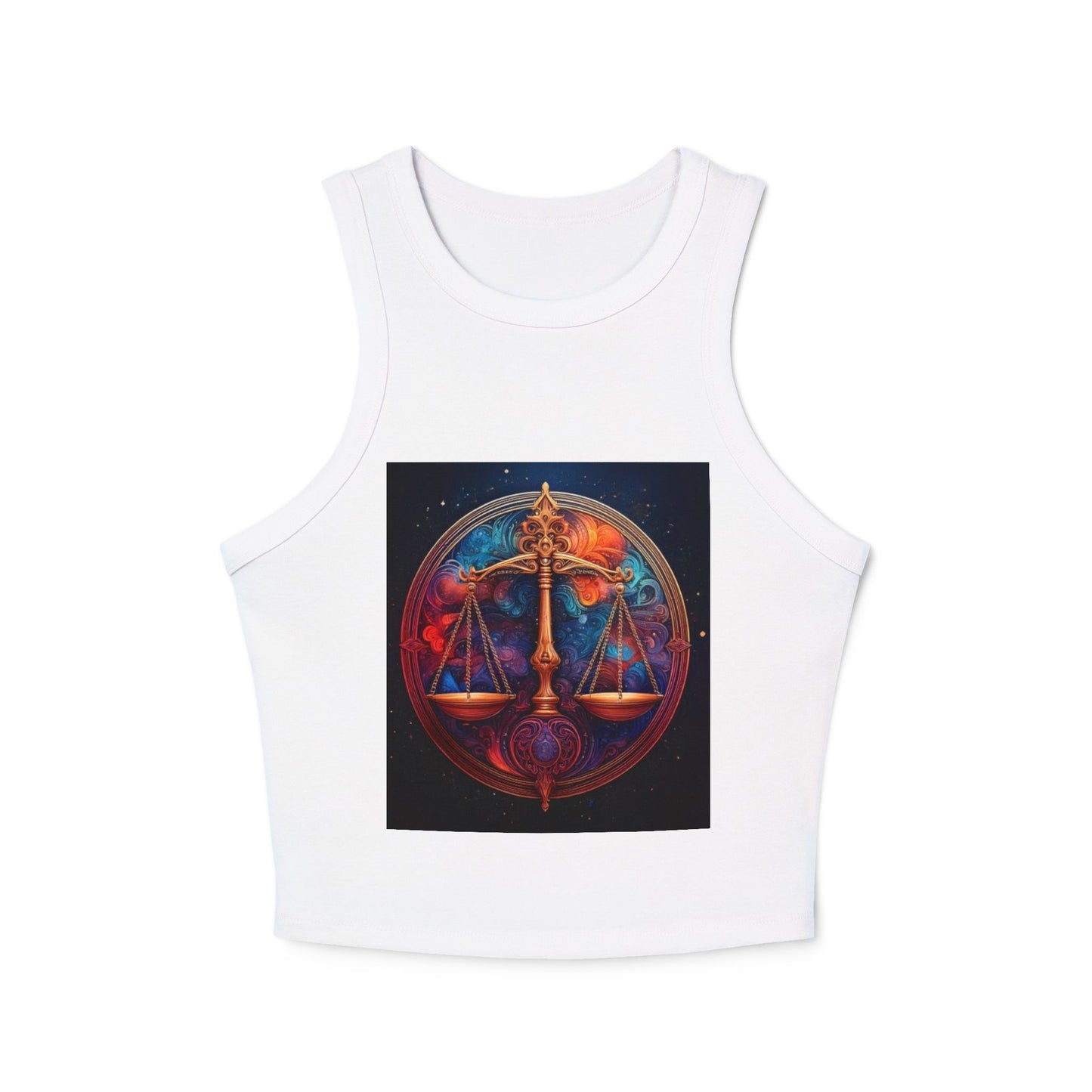 Libra Women's Micro Rib Racer Tank Top