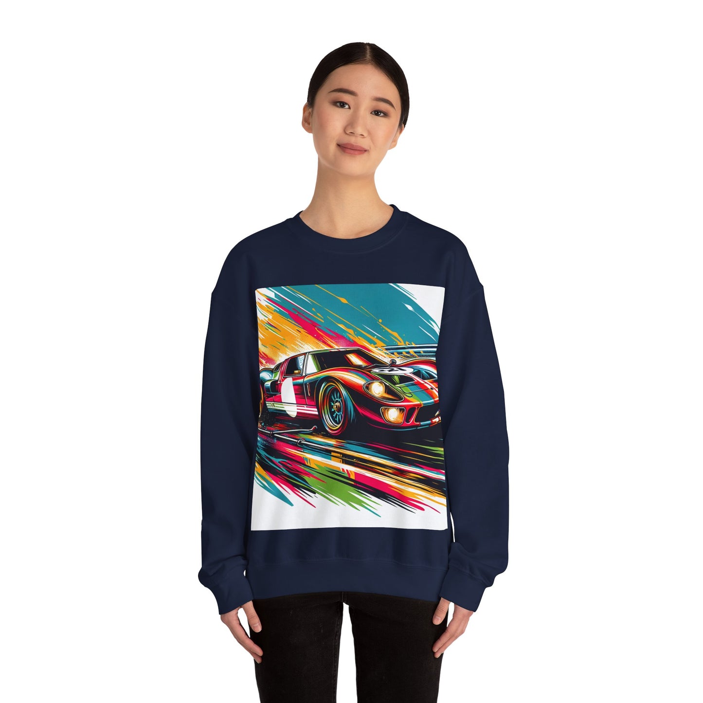 Race Car Crewneck Sweatshirt | Racing Apparel, Unisex Sweatshirt, Nascar Gift, Motorsports Clothing, Car Enthusiasts Sweatshirt