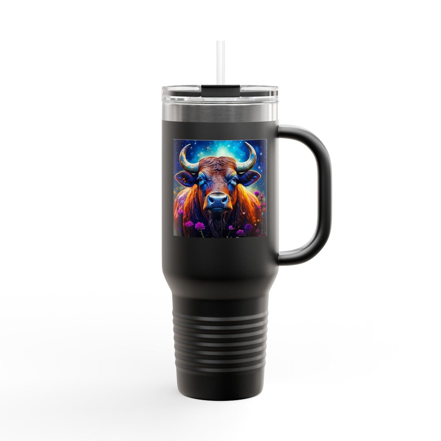 Taurus Insulated Travel Mug, 40oz, Perfect for Zodiac Fans, Coffee, Tea, Water