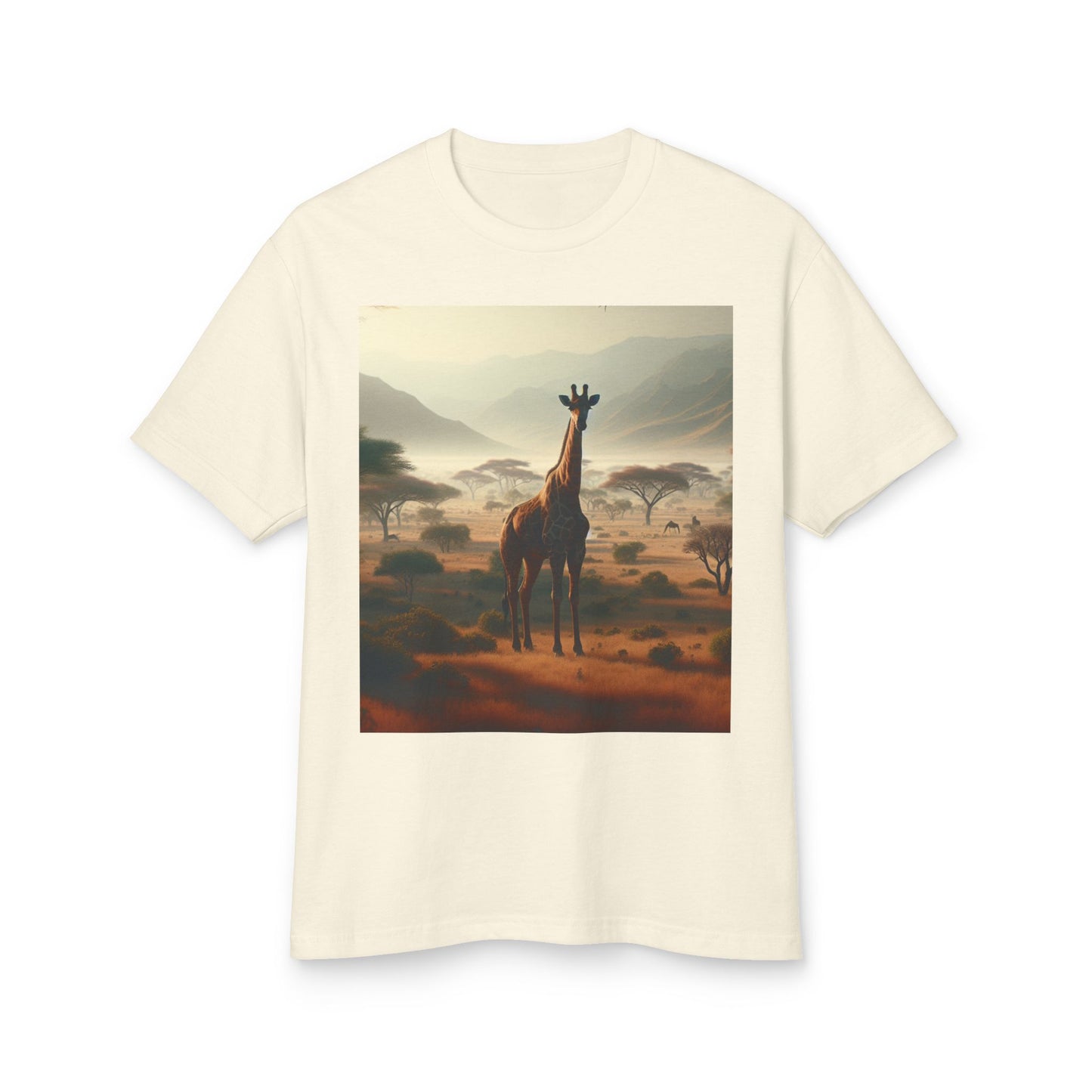 Giraffes Heavyweight Tee - Unisex Garment-Dyed Shirt