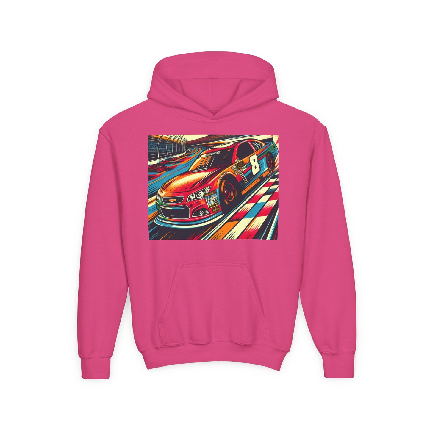 Nascar 8 Youth Hoodie - Heavy Blend Sweatshirt