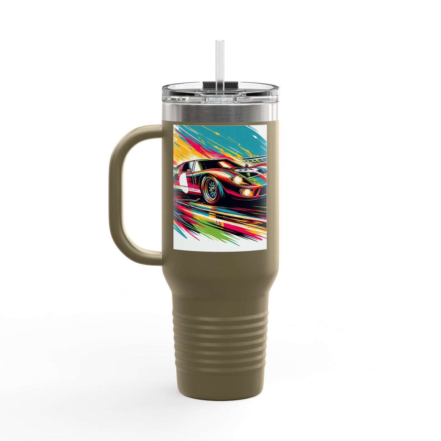 Vintage NASCAR Insulated Travel Mug, 40oz, Perfect for Fans, Sports Events, Coffee, Tea, Water