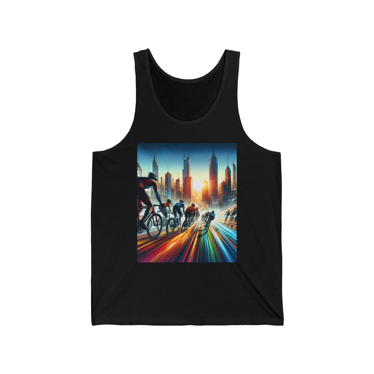 Cycling Unisex Jersey Tank Top - Perfect for Festivals & Casual Wear