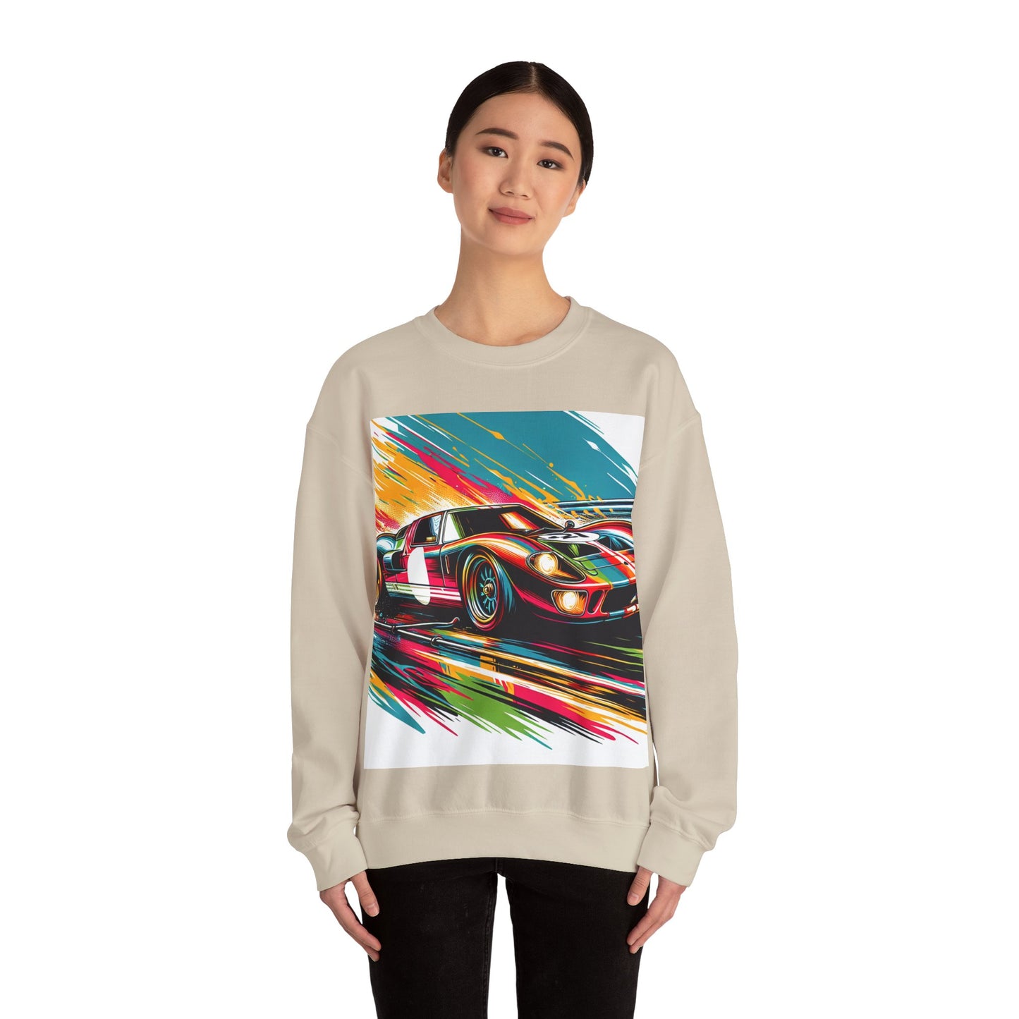 Race Car Crewneck Sweatshirt | Racing Apparel, Unisex Sweatshirt, Nascar Gift, Motorsports Clothing, Car Enthusiasts Sweatshirt