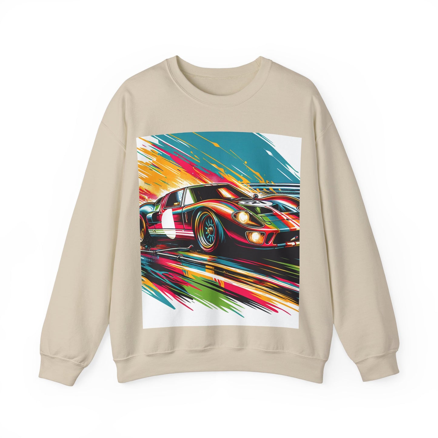 Race Car Crewneck Sweatshirt | Racing Apparel, Unisex Sweatshirt, Nascar Gift, Motorsports Clothing, Car Enthusiasts Sweatshirt