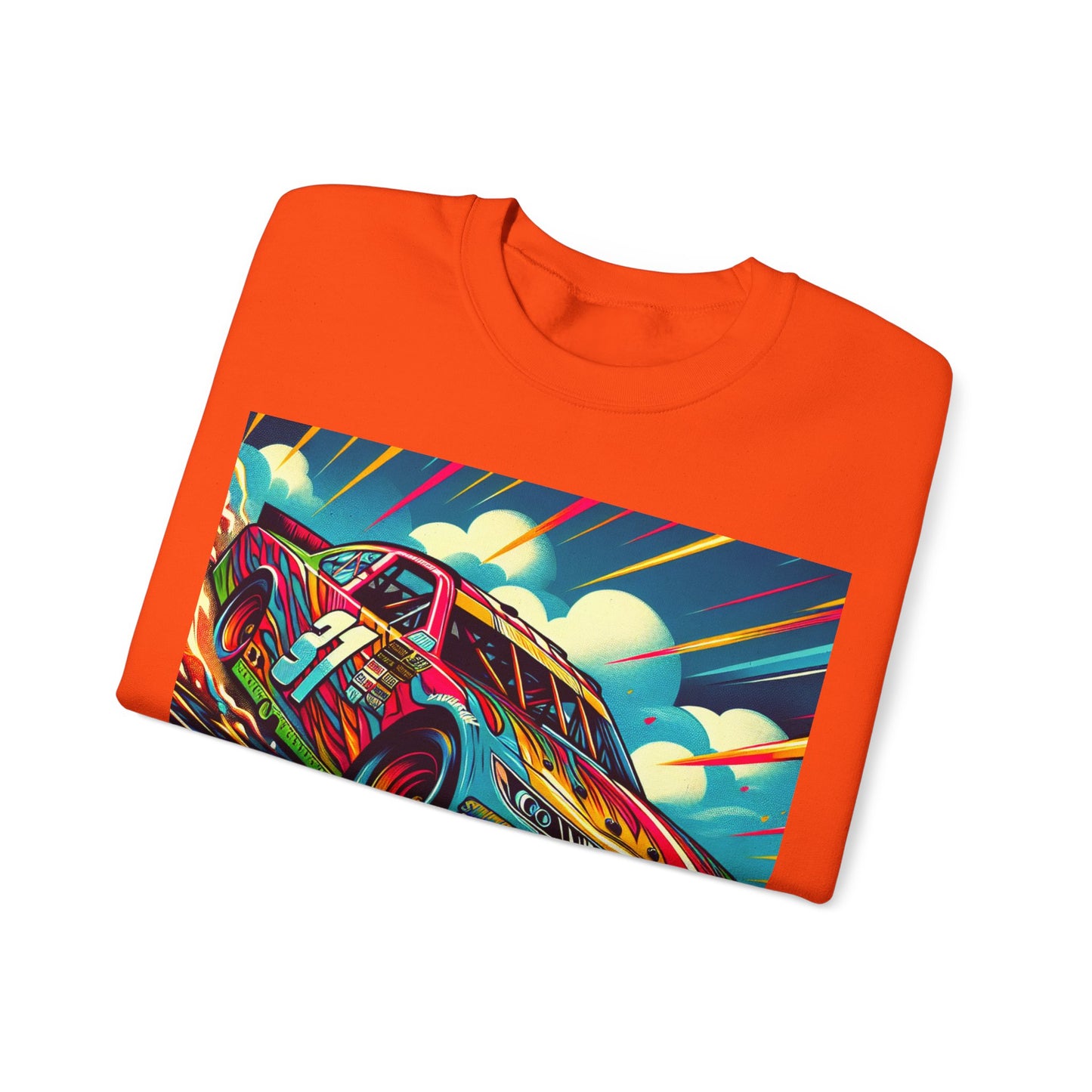 Race Car Crewneck Sweatshirt | Racing Apparel, Unisex Sweatshirt, Nascar Gift, Motorsports Clothing, Car Enthusiasts Sweatshirt