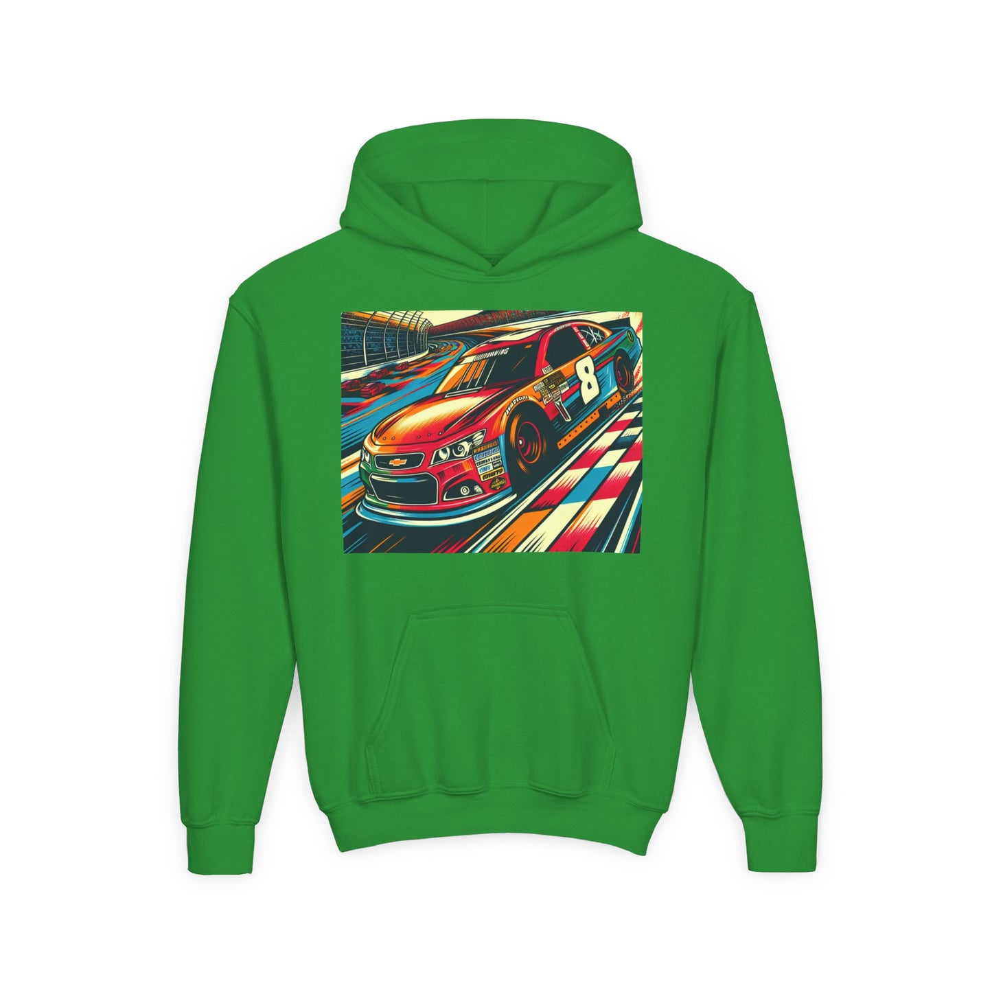Nascar 8 Youth Hoodie - Heavy Blend Sweatshirt