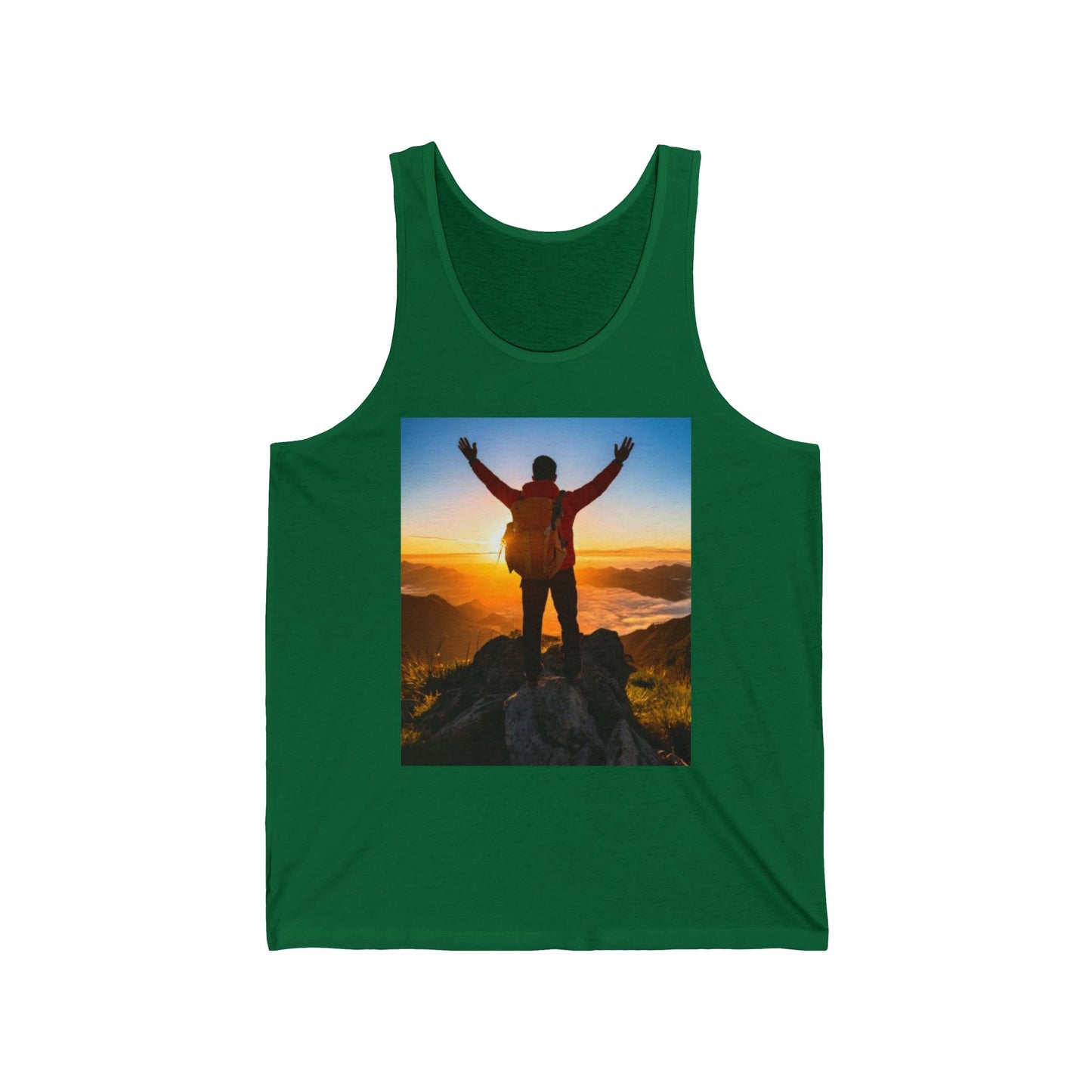 Hiking Unisex Jersey Tank Top - Perfect for Festivals & Casual Wear