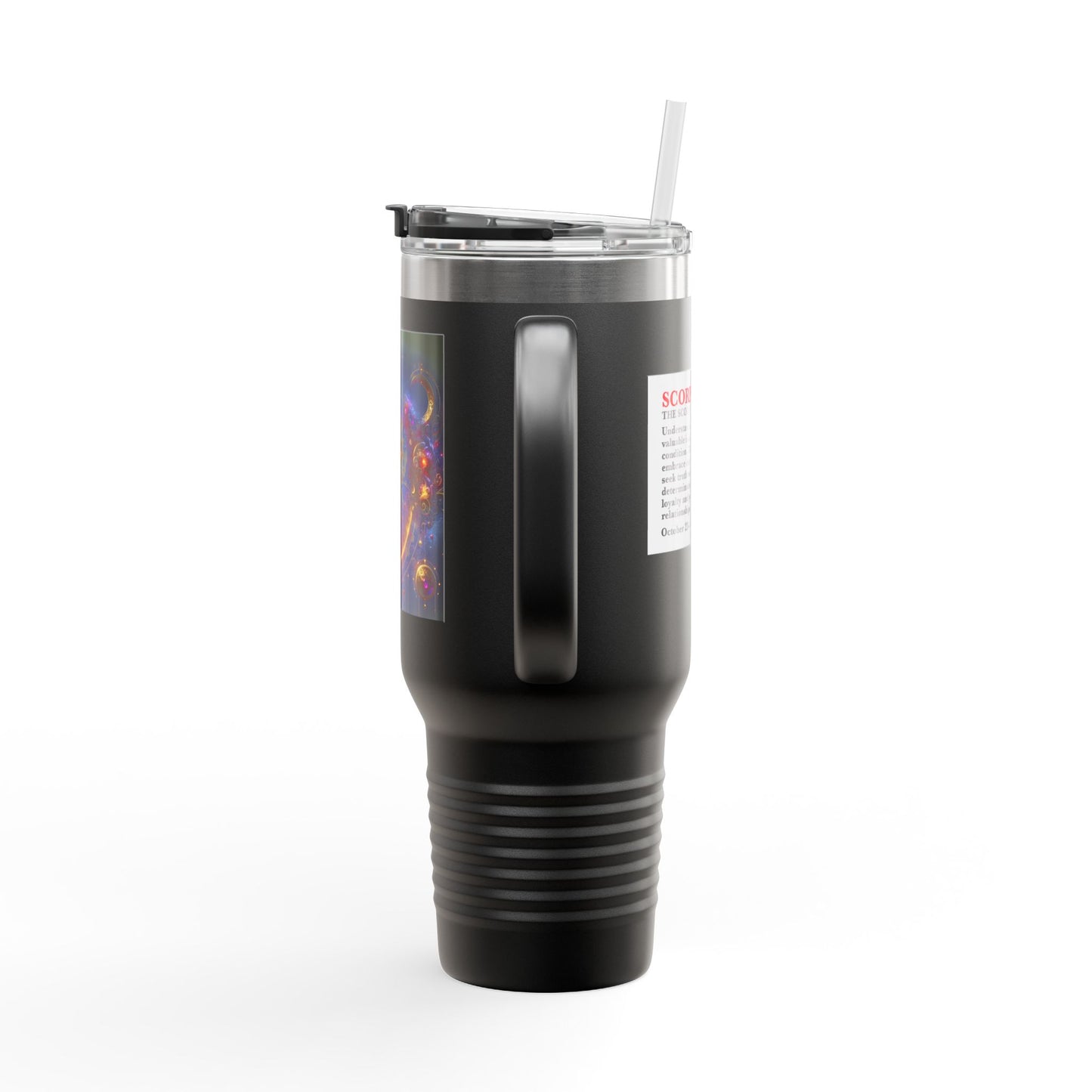 Scorpio Insulated Travel Mug, 40oz, Perfect for Zodiac Fans, Coffee, Tea, Water