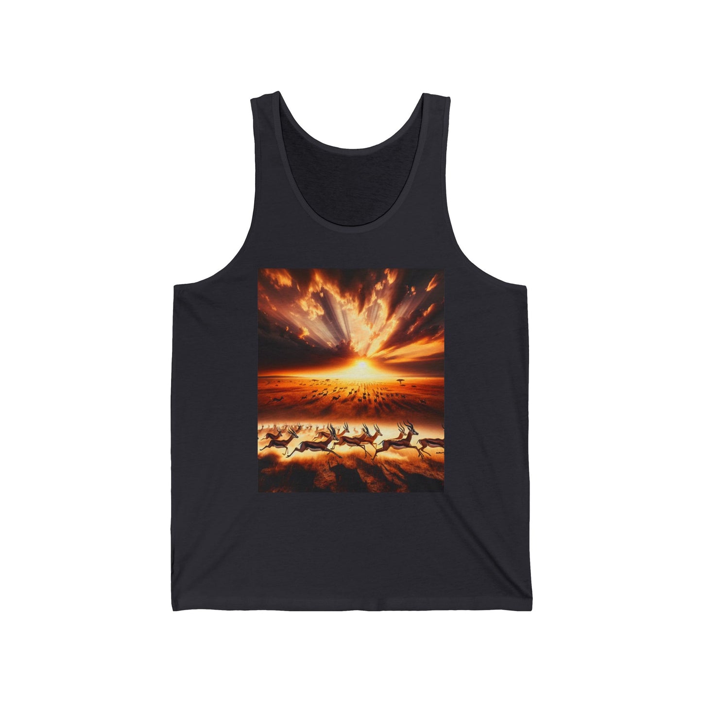 Gazelles Unisex Jersey Tank Top - Perfect for Festivals & Casual Wear