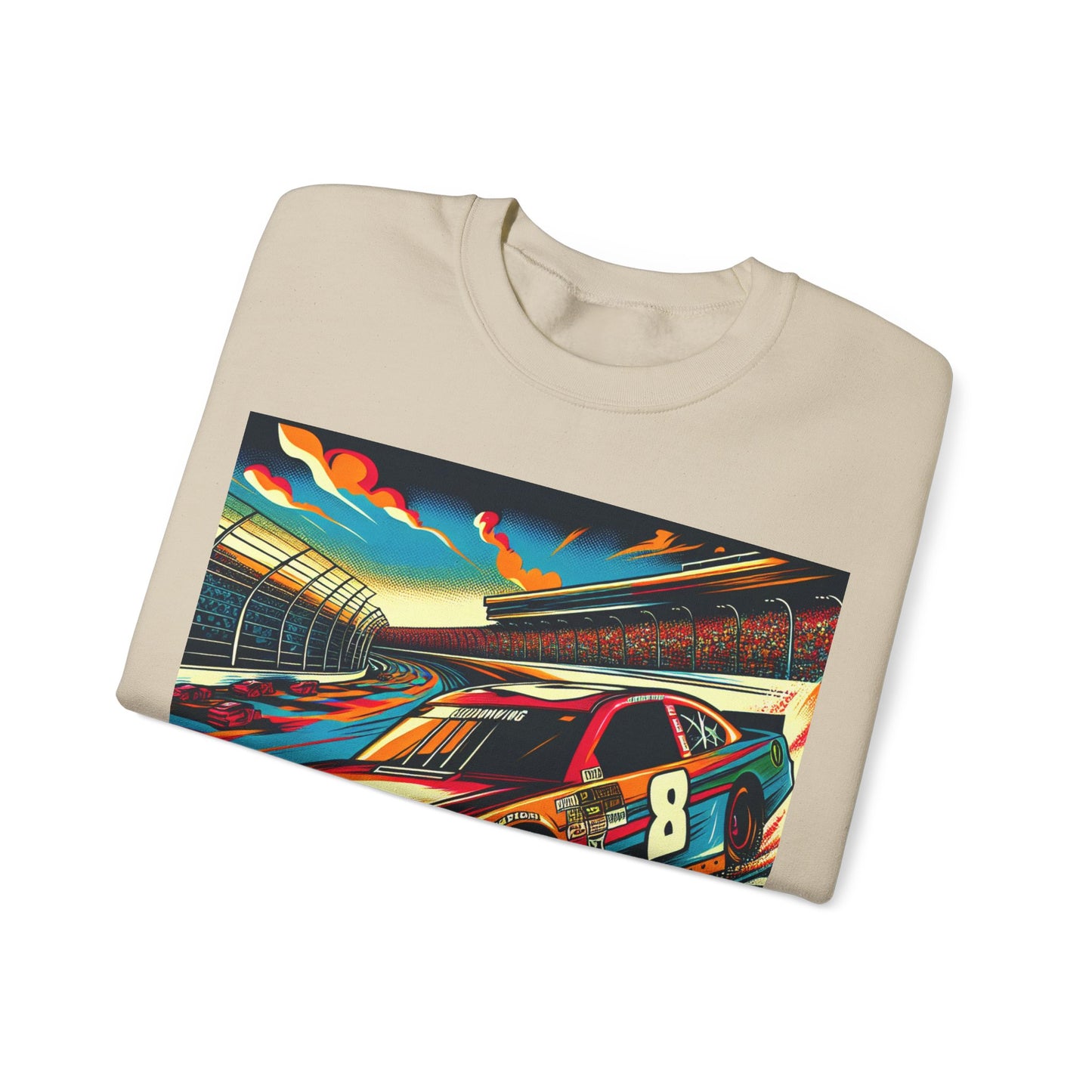 Race Car Crewneck Sweatshirt | Racing Apparel, Unisex Sweatshirt, Nascar Gift, Motorsports Clothing, Car Enthusiasts Sweatshirt