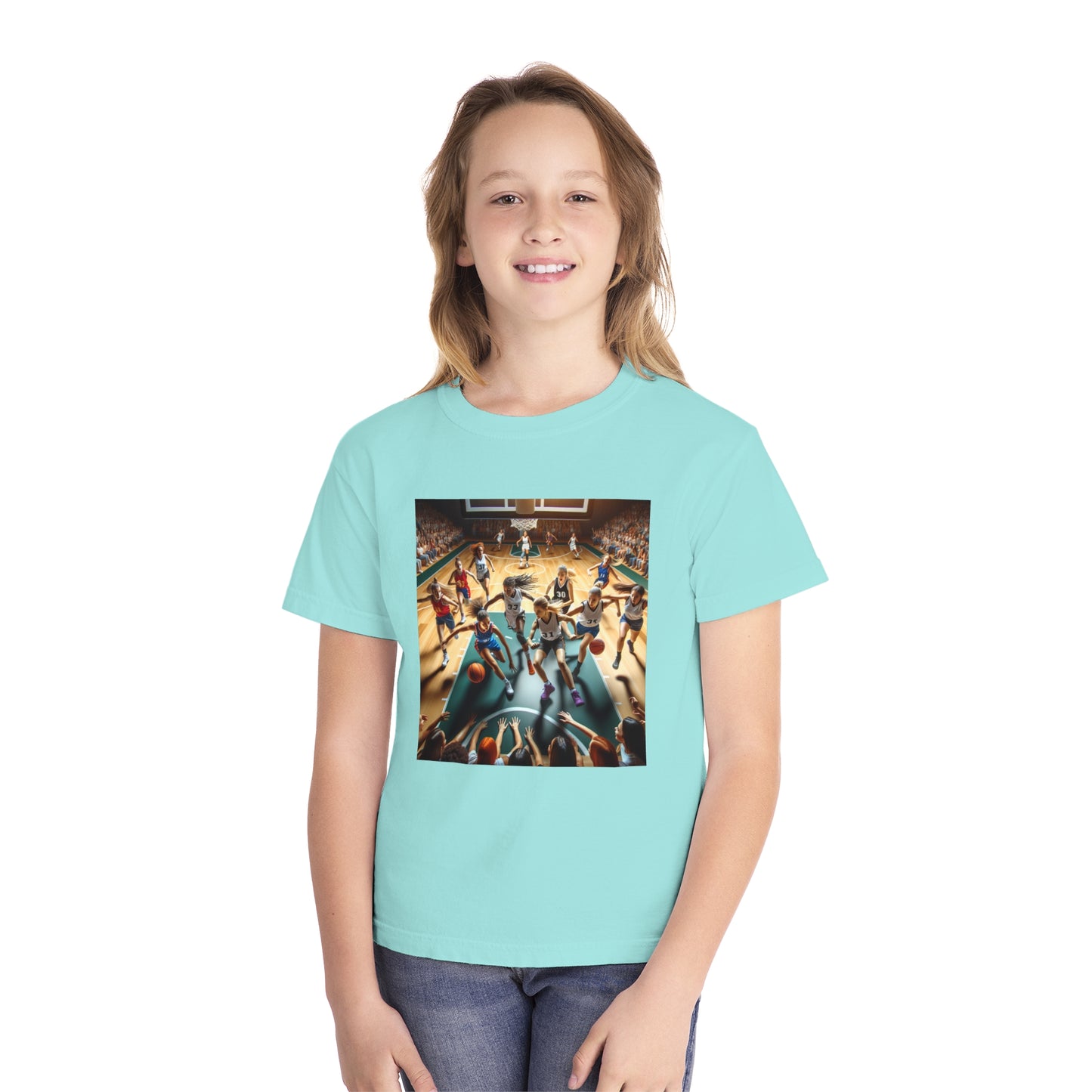 Basketball Youth Midweight Tee