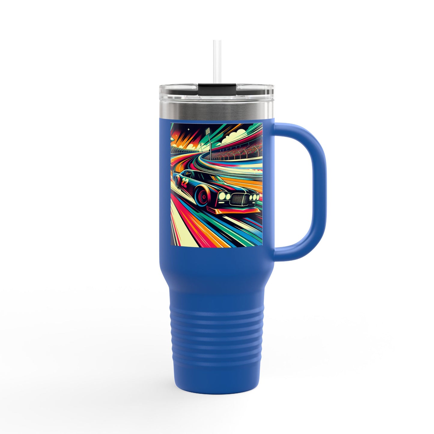 Vintage NASCAR Insulated Travel Mug, 40oz, Perfect for Fans, Sports Events, Coffee, Tea, Water