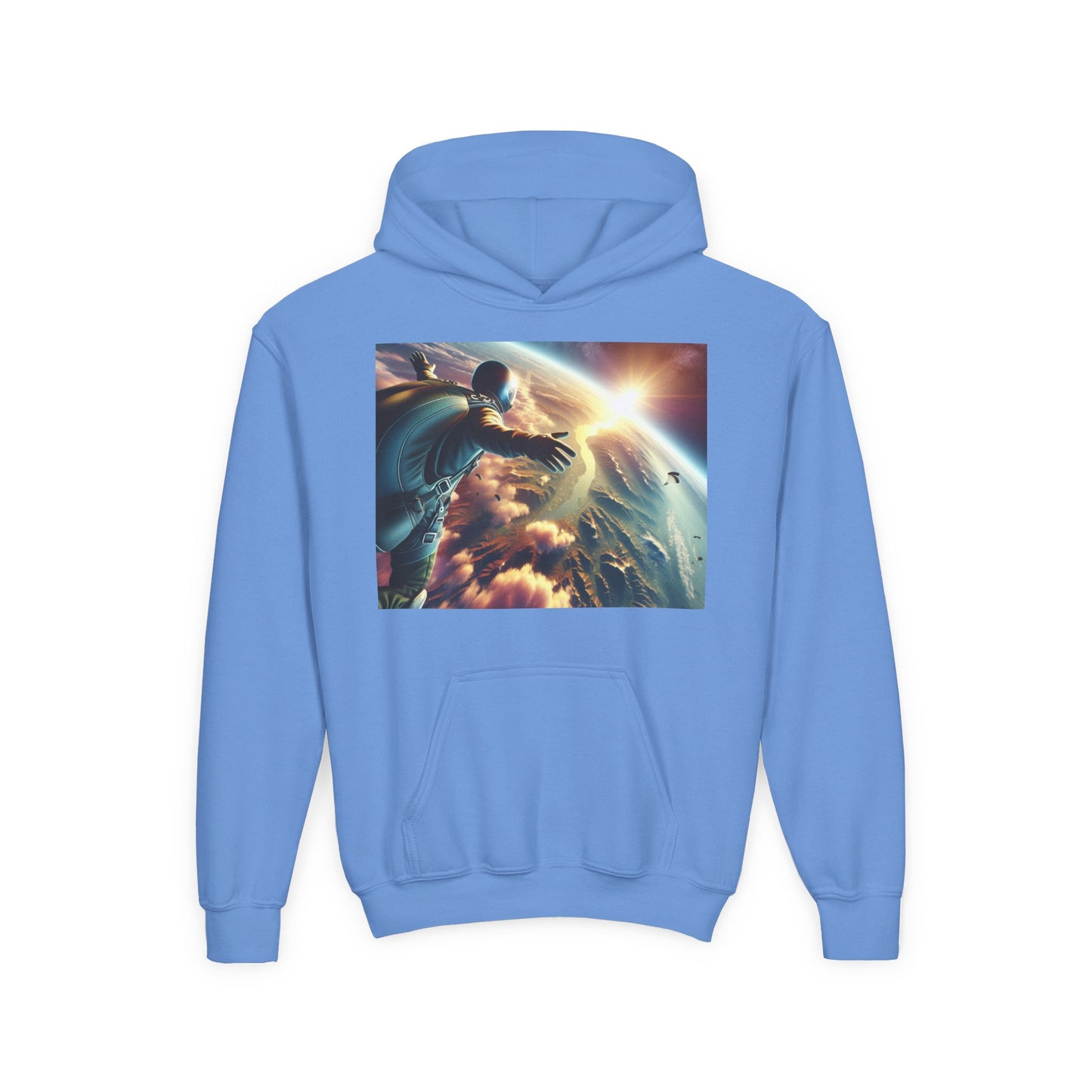 Skydiving Youth Hoodie - Heavy Blend Sweatshirt