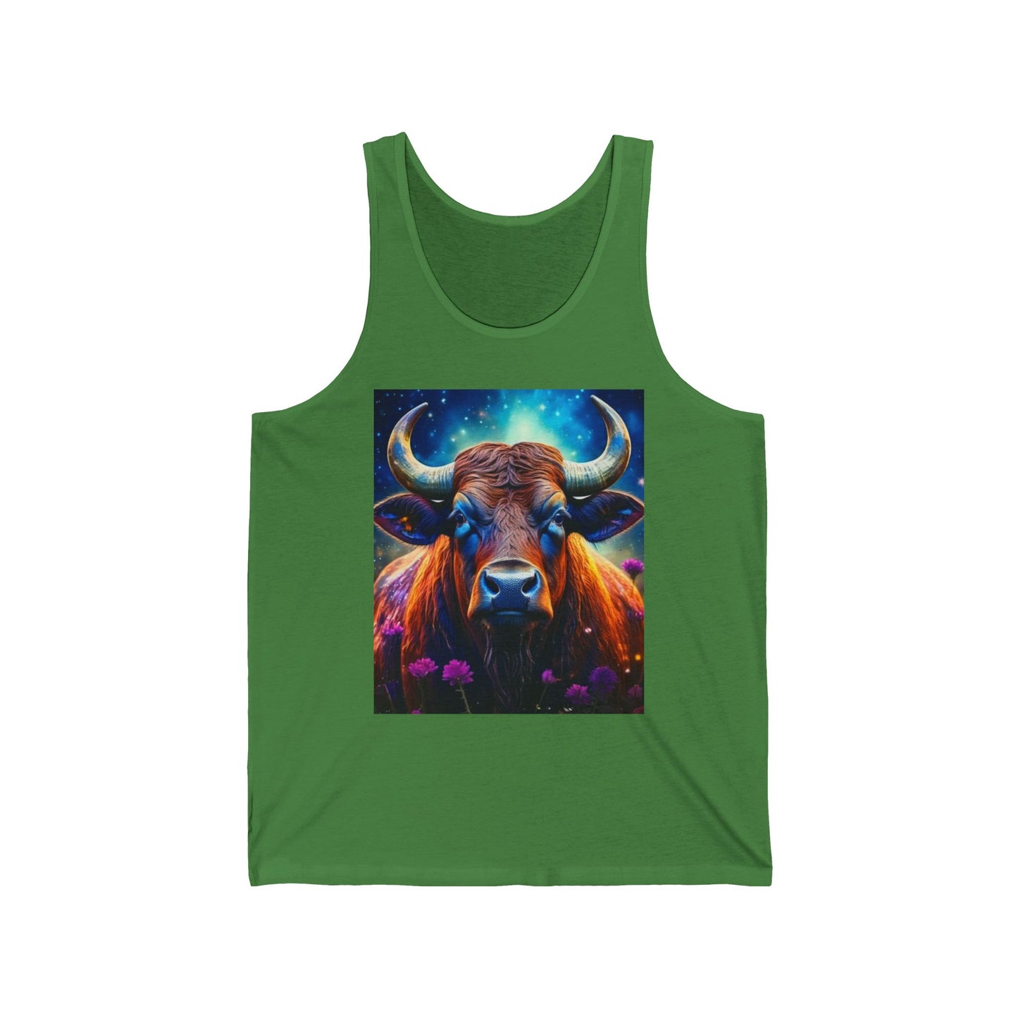 Taurus Unisex Jersey Tank Top - Perfect for Festivals & Casual Wear