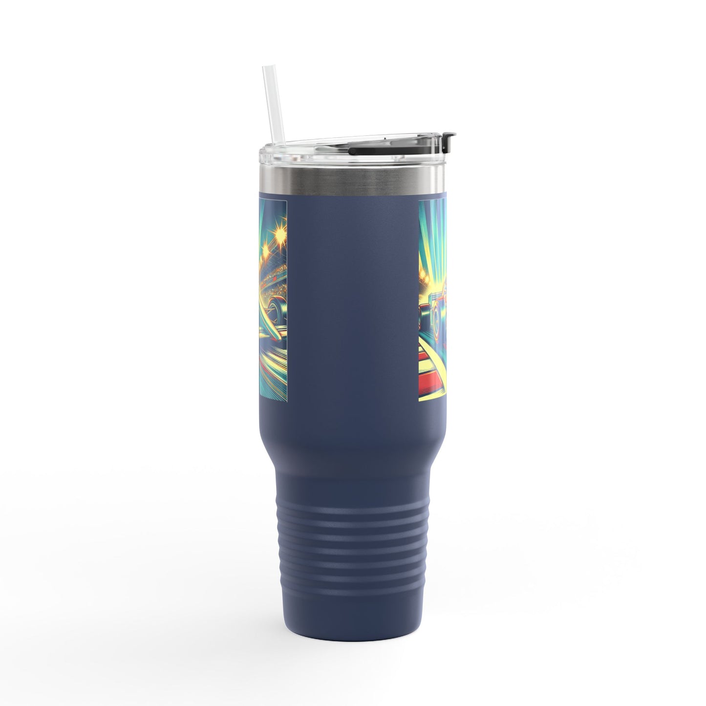 Vintage F1 Insulated Travel Mug, 40oz, Perfect for Fans, Sports Events, Coffee, Tea, Water