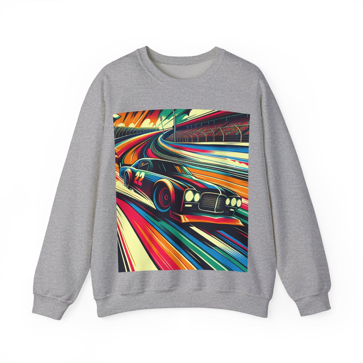 Race Car Crewneck Sweatshirt | Racing Apparel, Unisex Sweatshirt, NASCAR Gift, Motorsports Clothing, Car Enthusiasts Sweatshirt