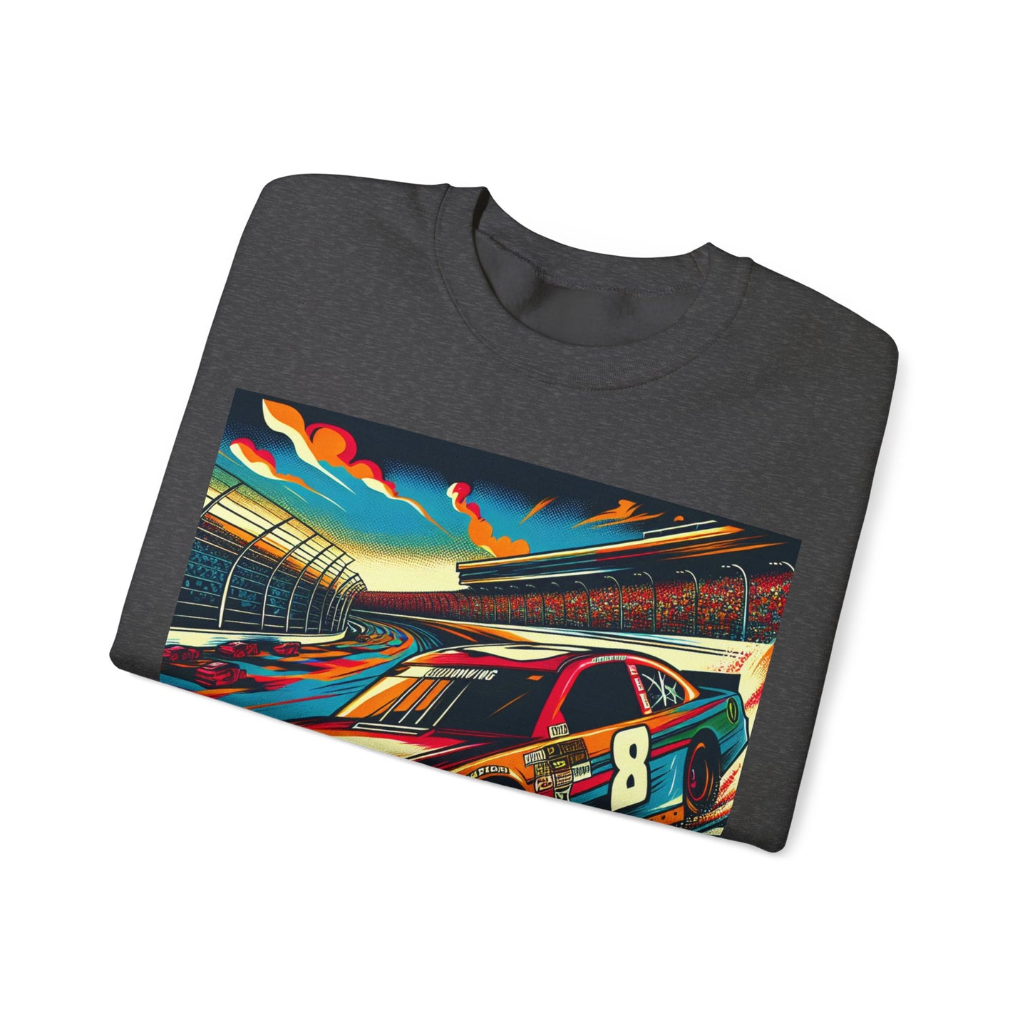 Race Car Crewneck Sweatshirt | Racing Apparel, Unisex Sweatshirt, Nascar Gift, Motorsports Clothing, Car Enthusiasts Sweatshirt