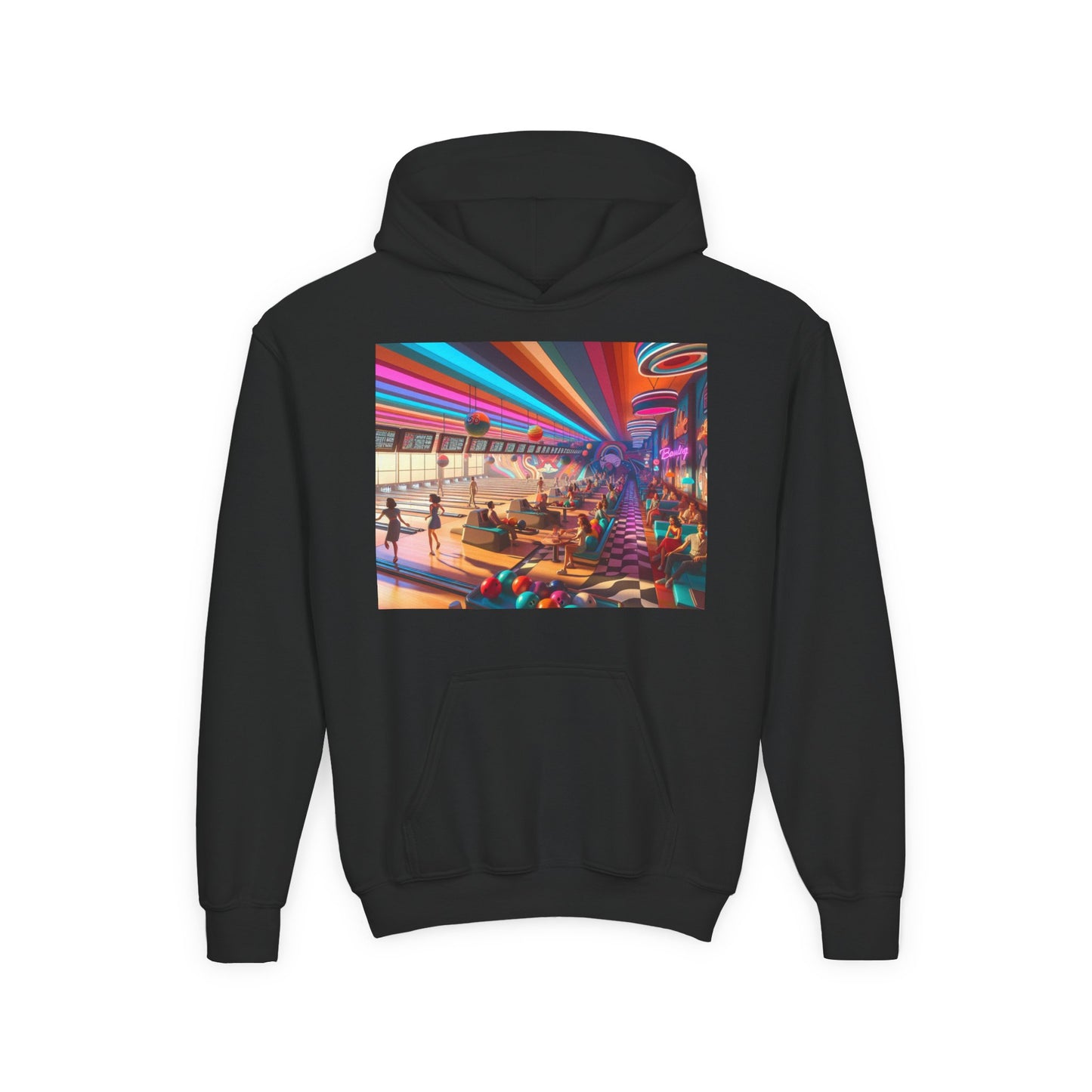 Bowling Youth Heavy Blend Hooded Sweatshirt