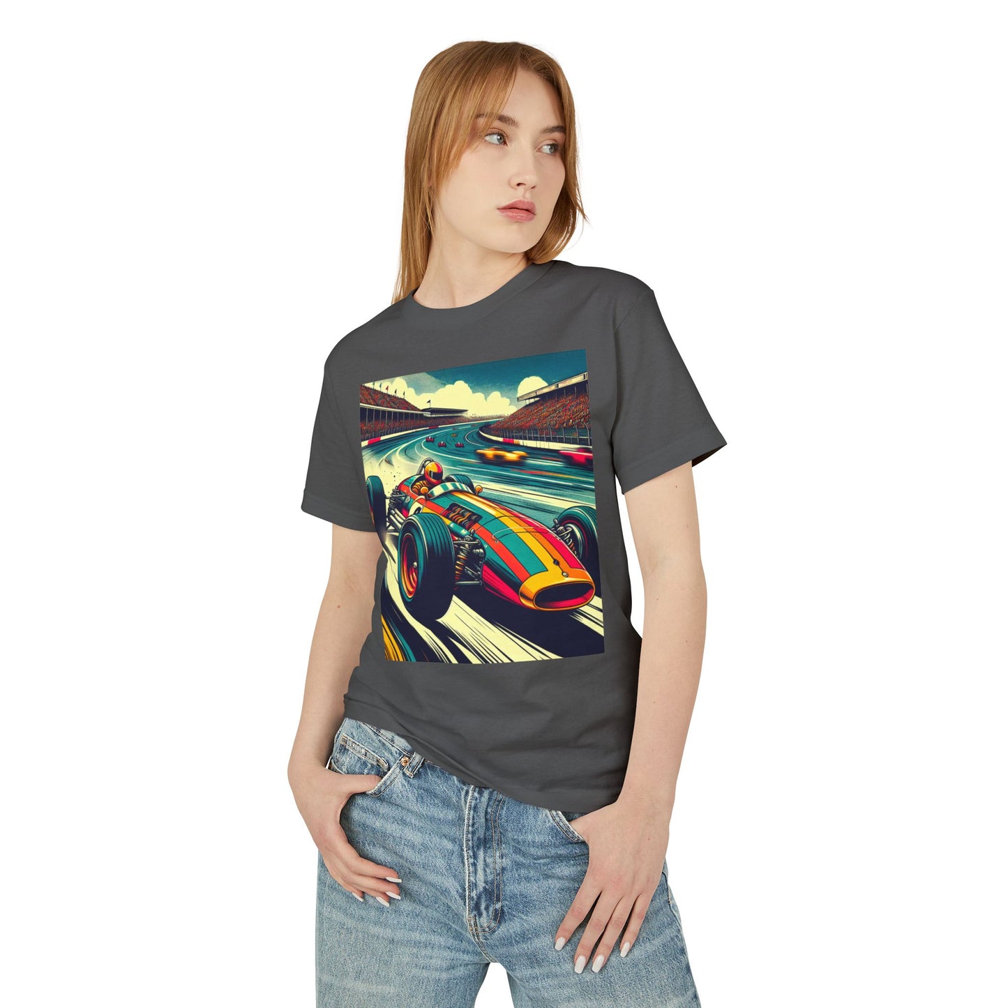 Vintage F1 Heavyweight Tee - Unisex Garment-Dyed Shirt