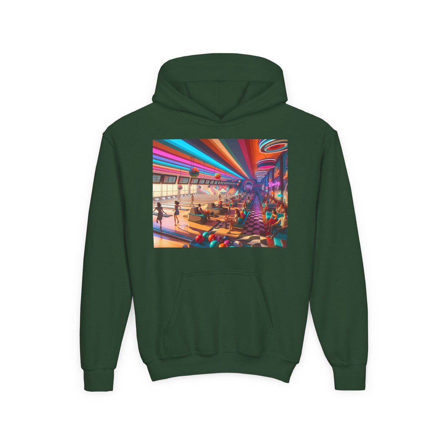 Bowling Youth Heavy Blend Hooded Sweatshirt