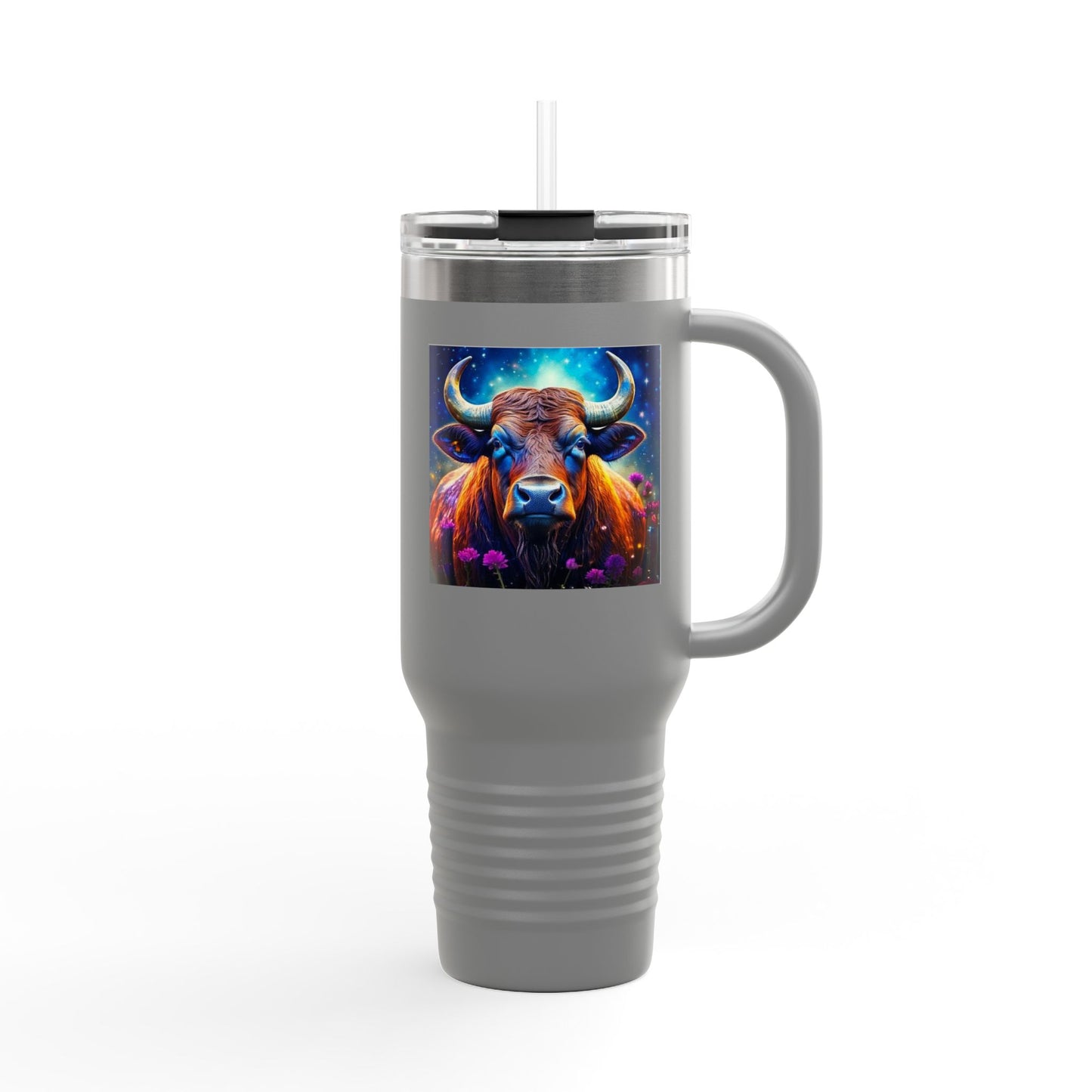 Taurus Insulated Travel Mug, 40oz, Perfect for Zodiac Fans, Coffee, Tea, Water