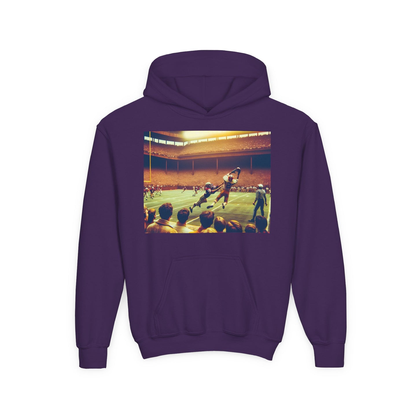 Football Youth Hoodie - Heavy Blend Sweatshirt