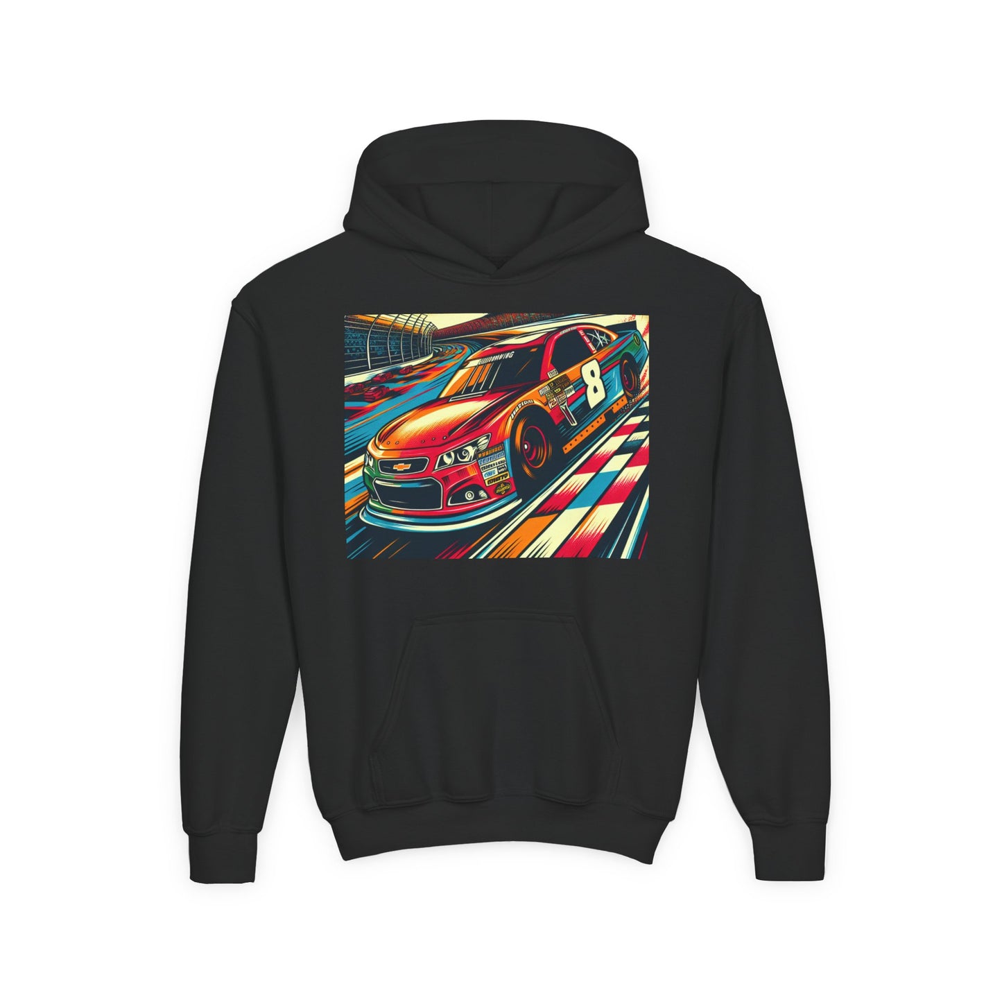 Nascar 8 Youth Hoodie - Heavy Blend Sweatshirt