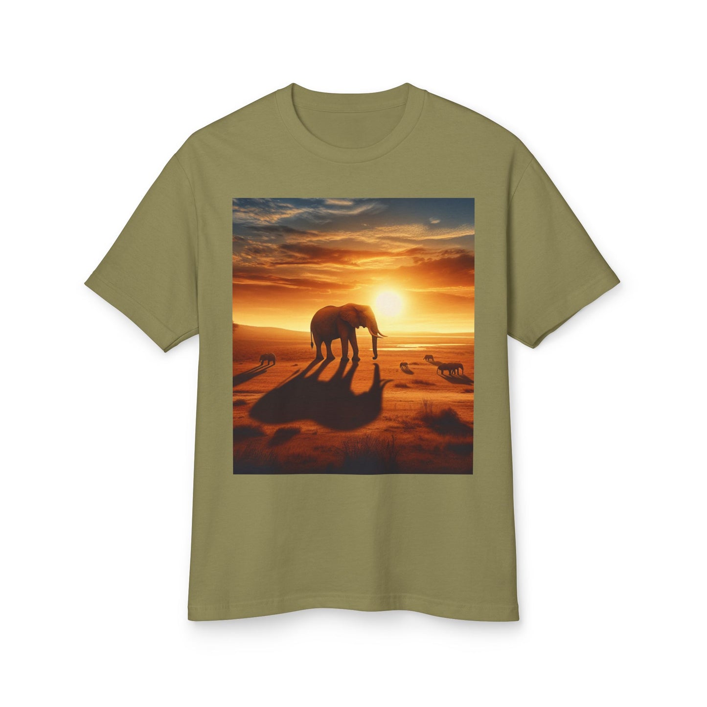 Elephants Heavyweight Tee - Unisex Garment-Dyed Shirt