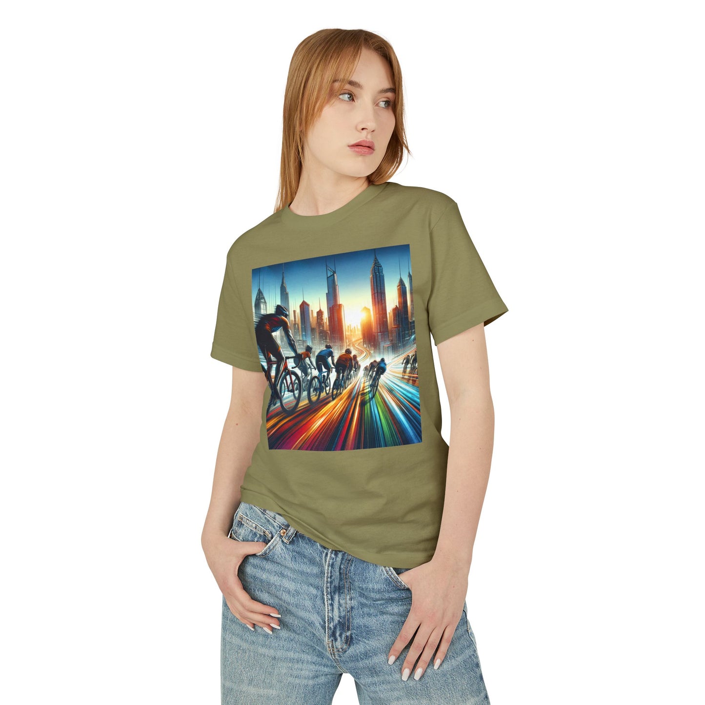 Cycling Heavyweight Tee - Unisex Garment-Dyed Shirt