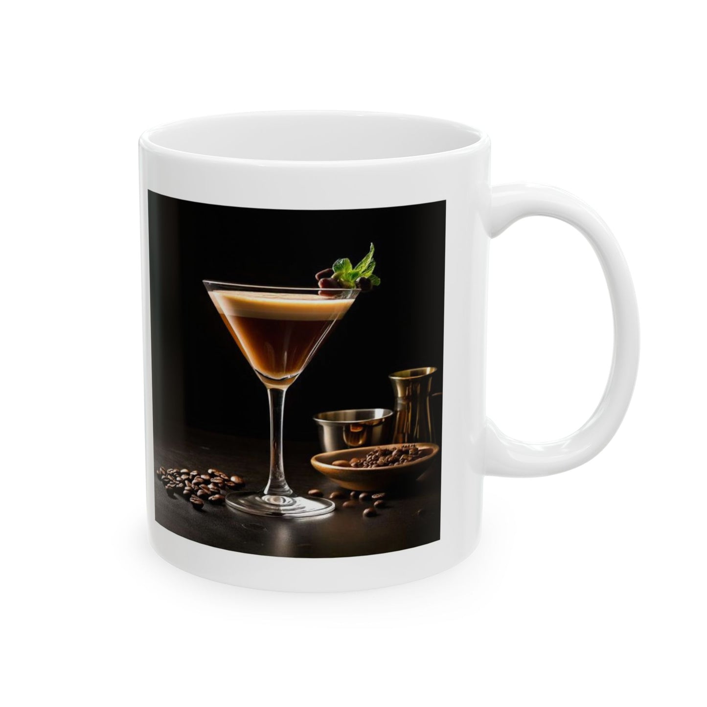 Coffee Martini Ceramic Recipe Mug