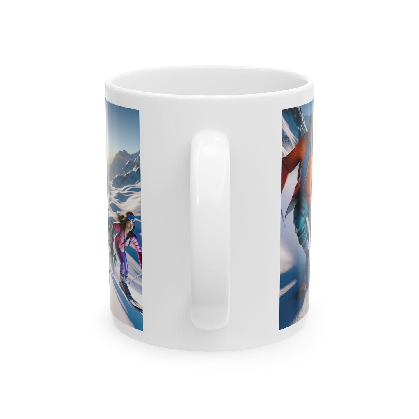 Skiing Ceramic Mug