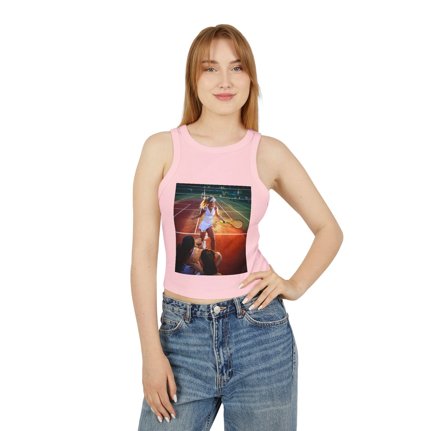 Tennis Women's Micro Rib Racer Tank Top