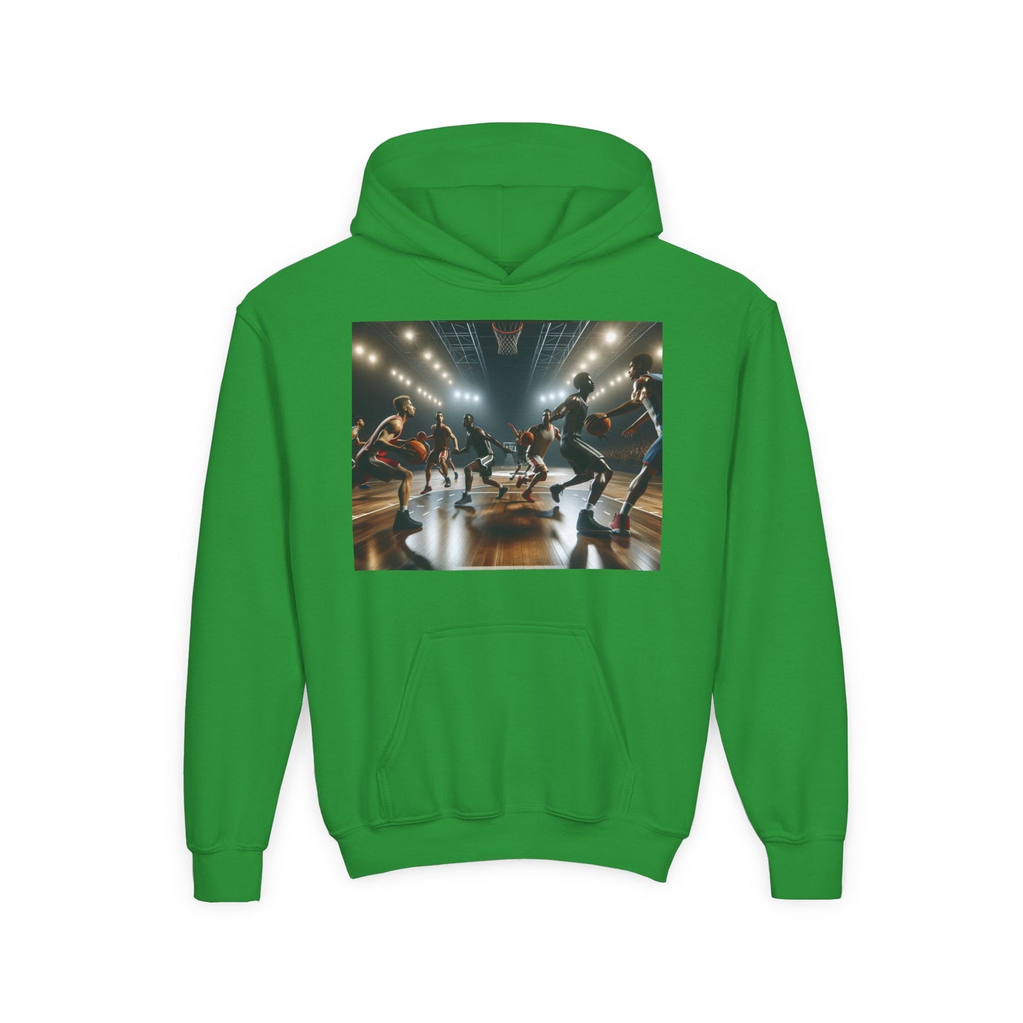 Basketball Youth Hoodie - Heavy Blend Sweatshirt