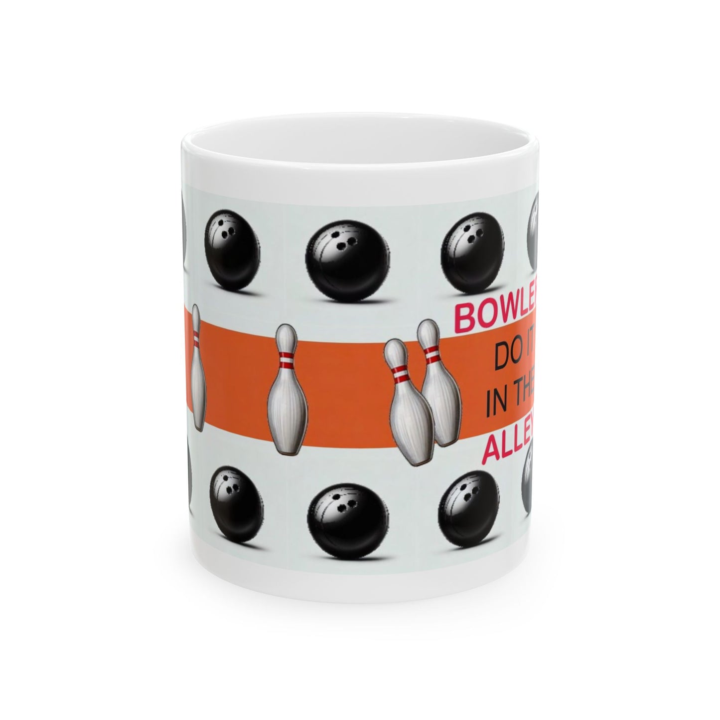 Bowling Lover's Ceramic Mug - Perfect Gift for Bowlers, Coffee Cup for Sports Fans, Bowler's Gift, Fun Kitchen Decor, Bowling Themed