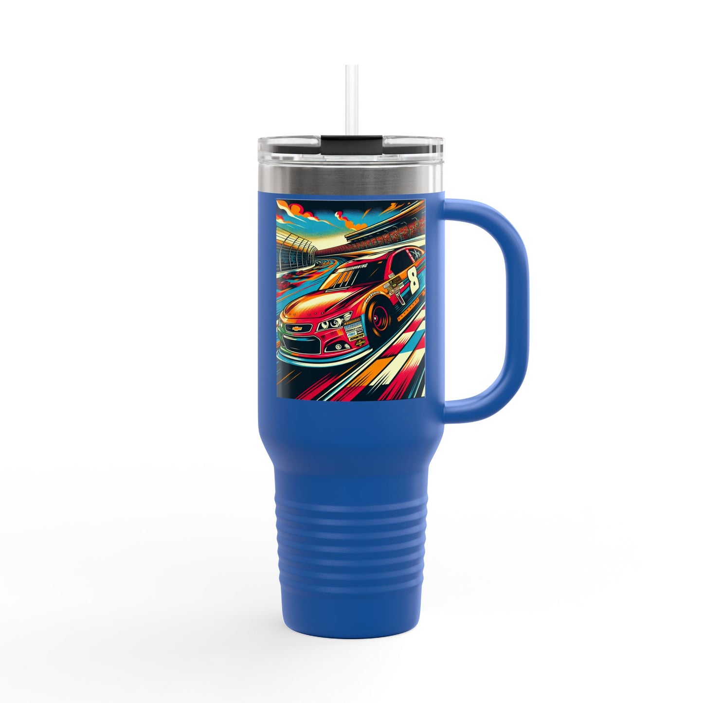 Vintage NASCAR Insulated Travel Mug, 40oz, Perfect for Fans, Sports Events, Coffee, Tea, Water
